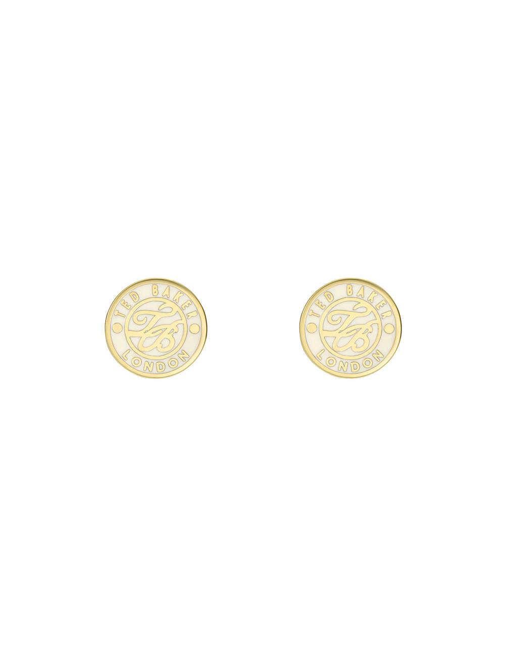 Ted Baker MONLIA - Monogram Logo Stud ピアス レディース ゴールド | Japan  QAXV-08593