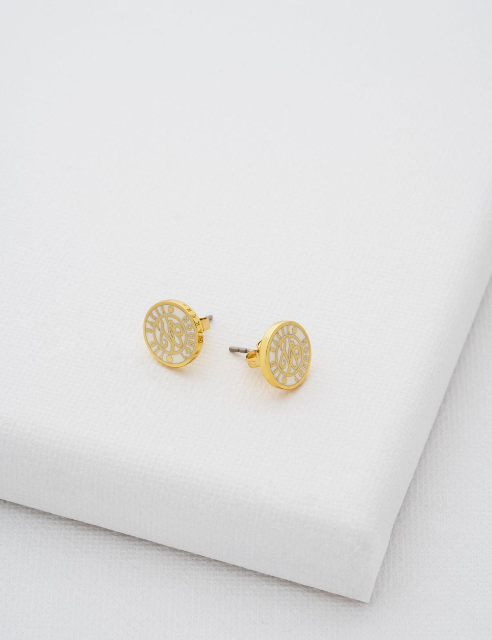 Ted Baker MONLIA - Monogram Logo Stud ピアス レディース ゴールド | Japan  QAXV-08593