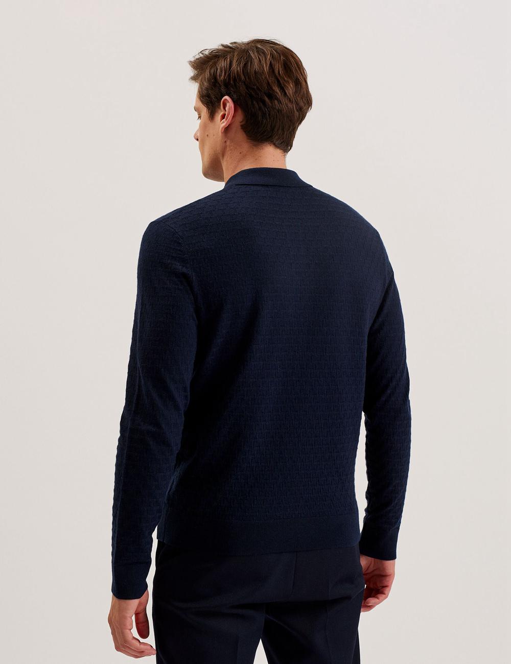 Ted Baker MORAR - T Knit Long Sleeve Top ジャンパー メンズ ネイビー | Japan  HFOK-37409