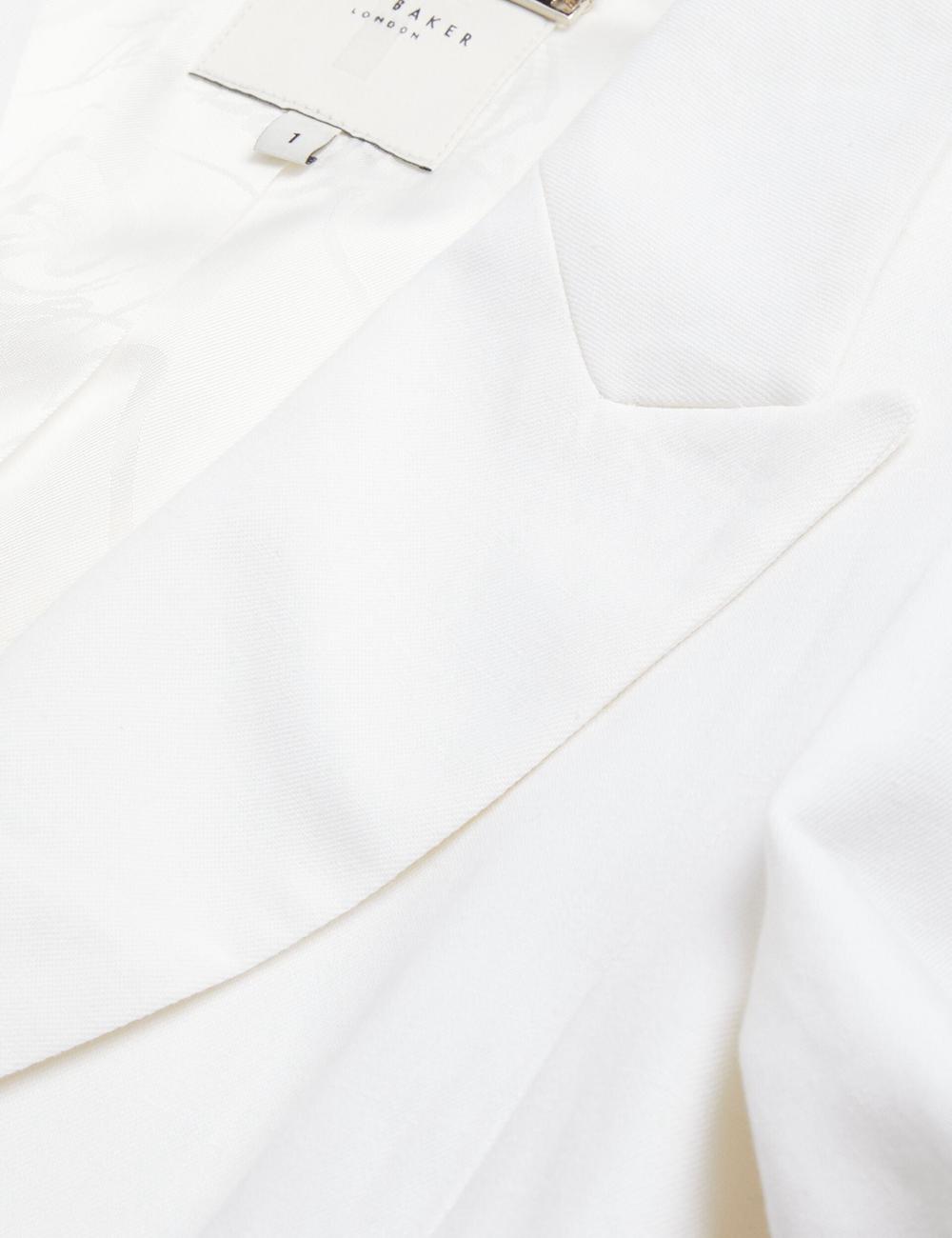 Ted Baker MUSUB - Tailored with Faux Pockets ブレイザーズ レディース 白 | Japan  VCKM-72491