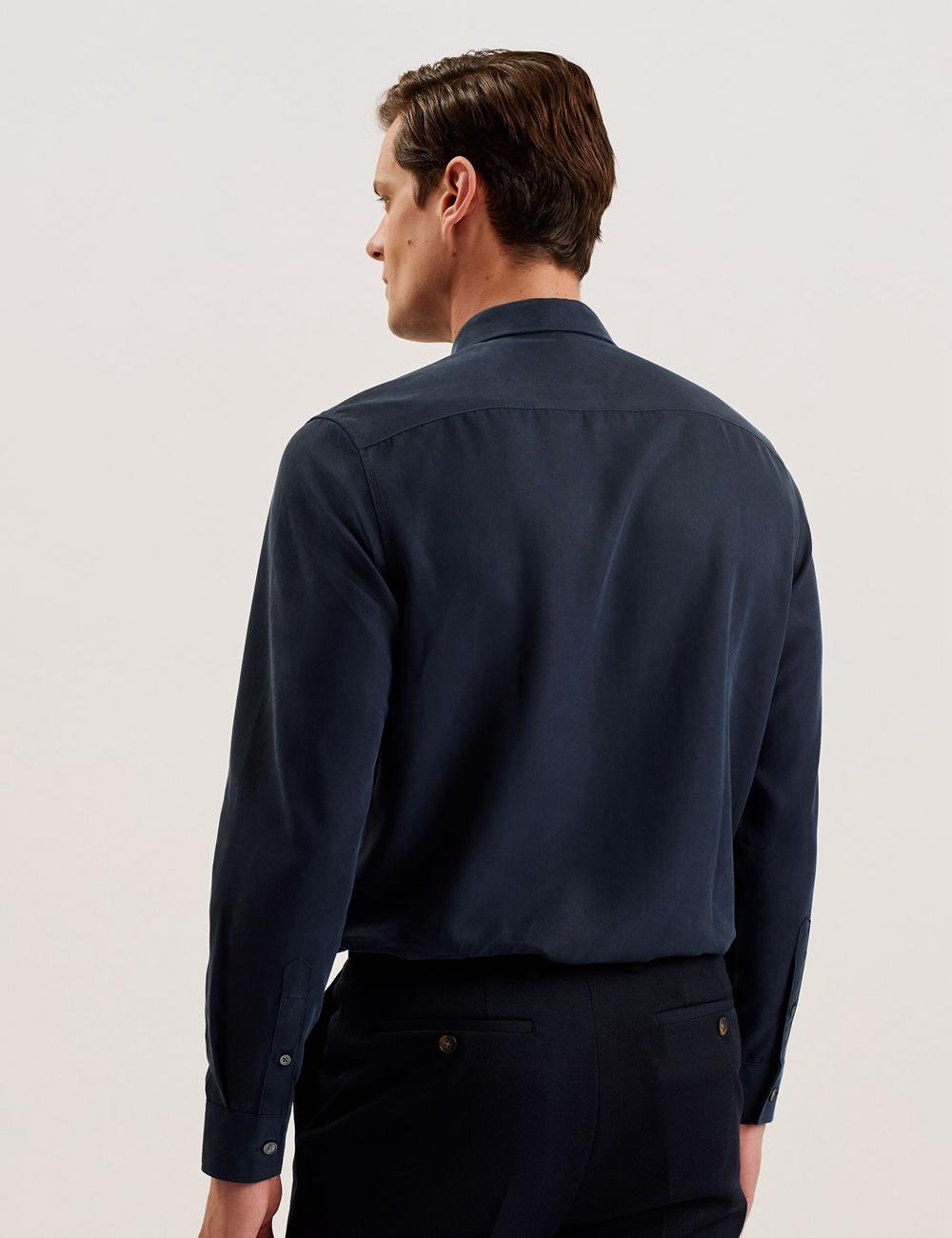 Ted Baker NESSMEN - Embroidered Detail Relaxed Fit シャツ メンズ ネイビー | Japan  ORMU-30572