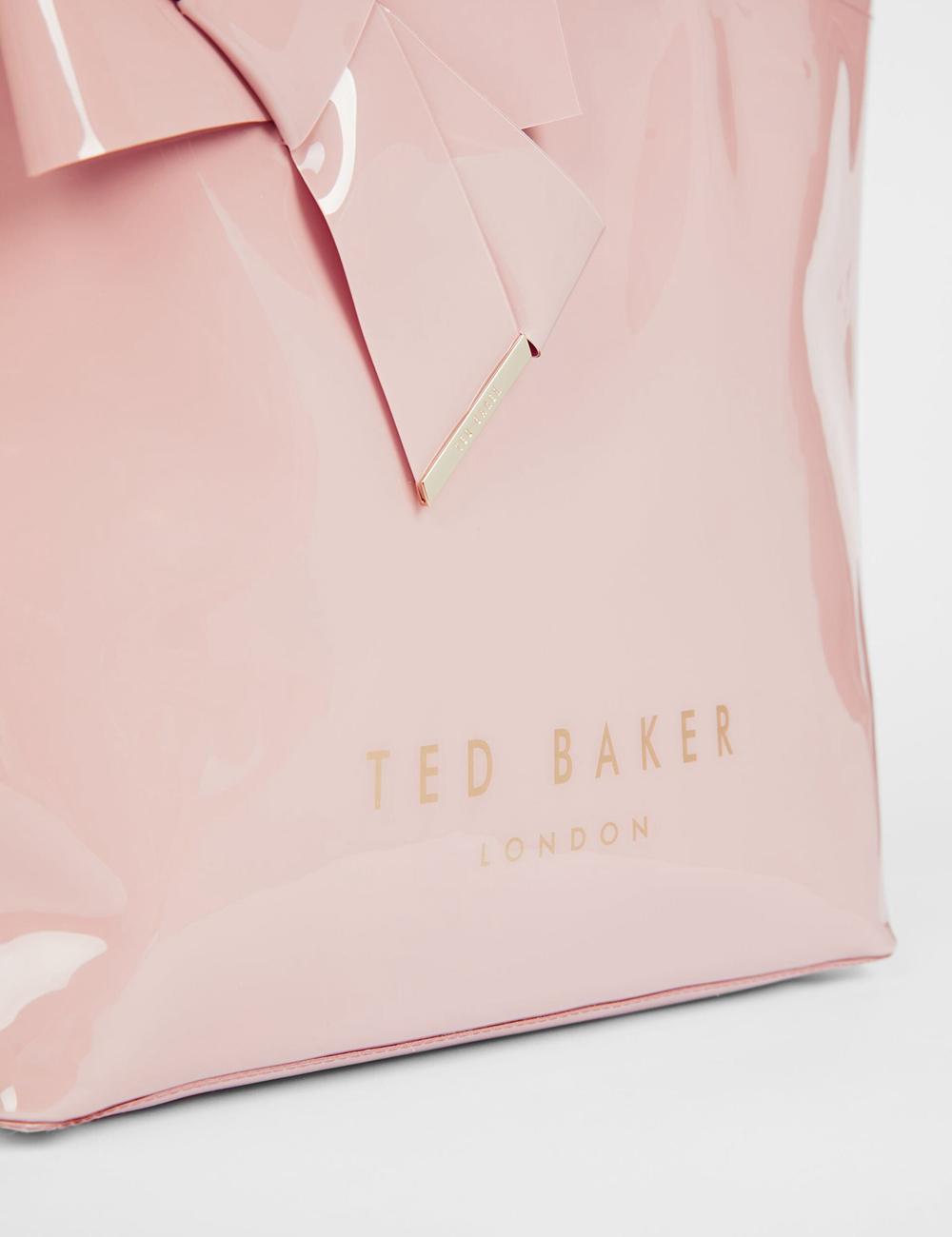 Ted Baker NICON - Knot Bow Vinyl Icon トートバッグ レディース ピンク | Japan  NGLJ-64218