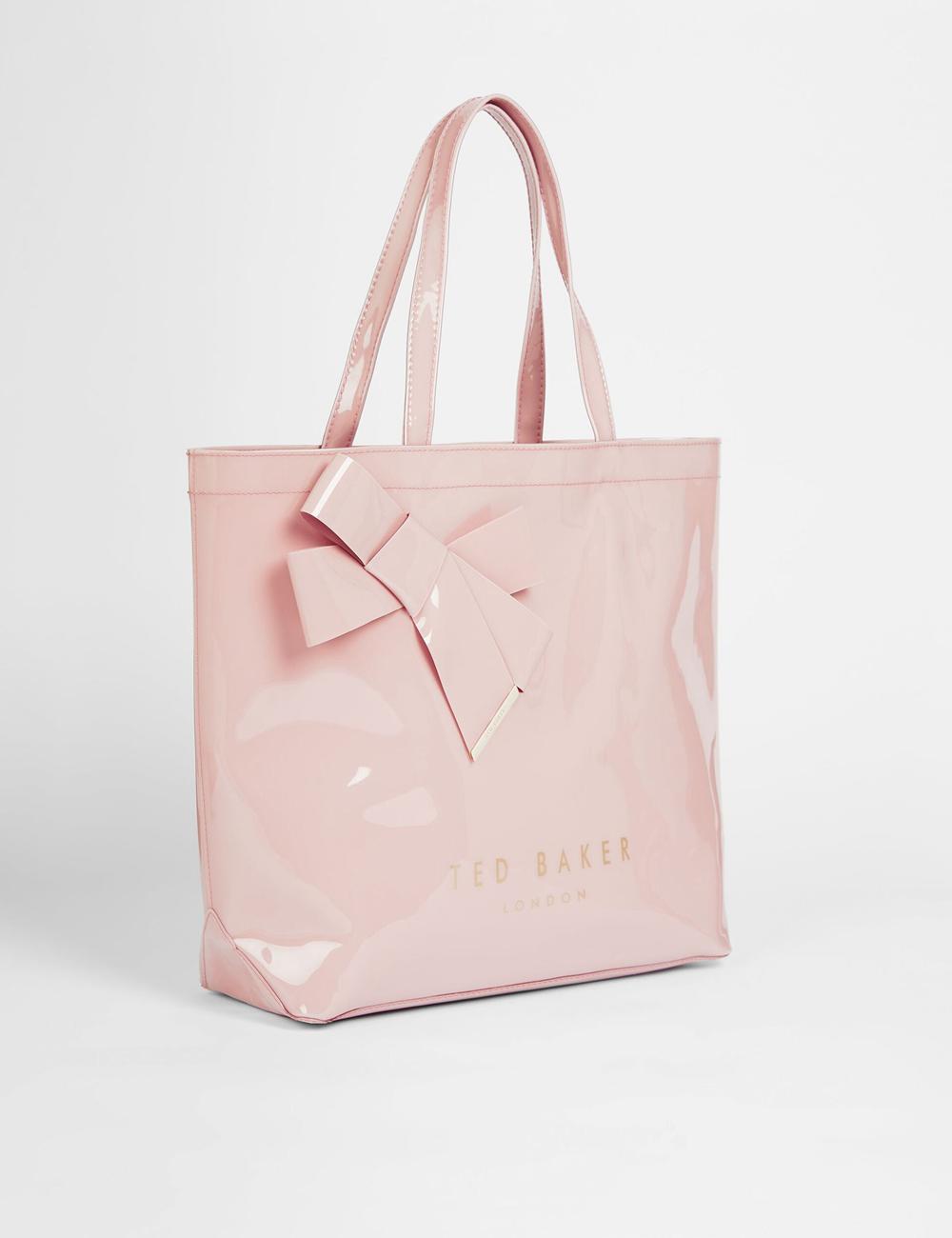 Ted Baker NICON - Knot Bow Vinyl Icon トートバッグ レディース ピンク | Japan  NGLJ-64218