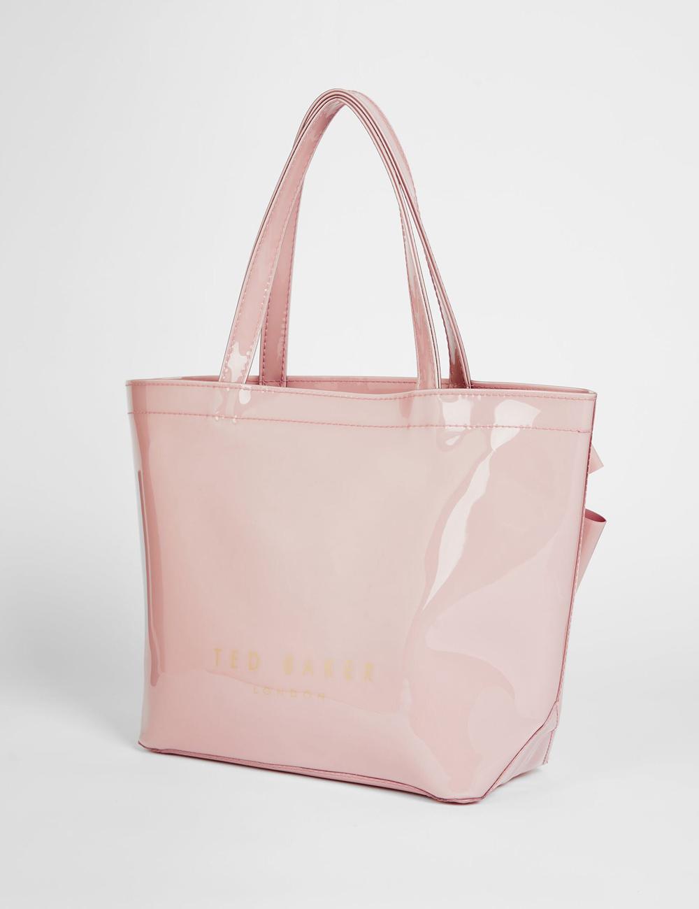 Ted Baker NIKICON - Small Knot Bow Vinyl Icon トートバッグ レディース ピンク | Japan  TZGL-40573