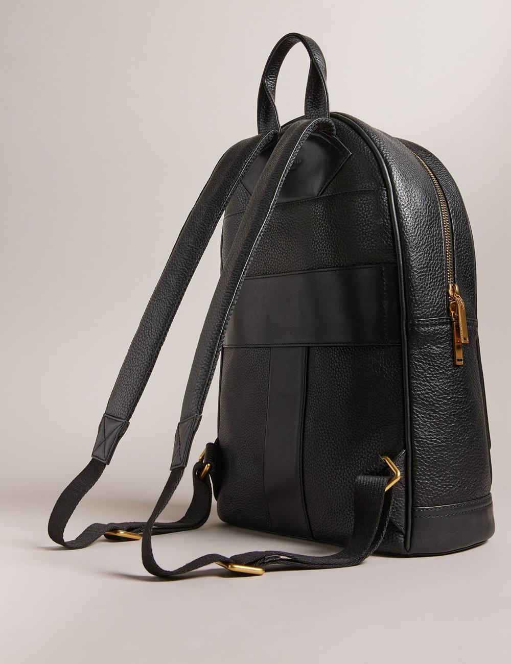 Ted Baker NISHAY - Leather Zip Pocket Laptop リュック レディース 黒 | Japan  VBFR-51849
