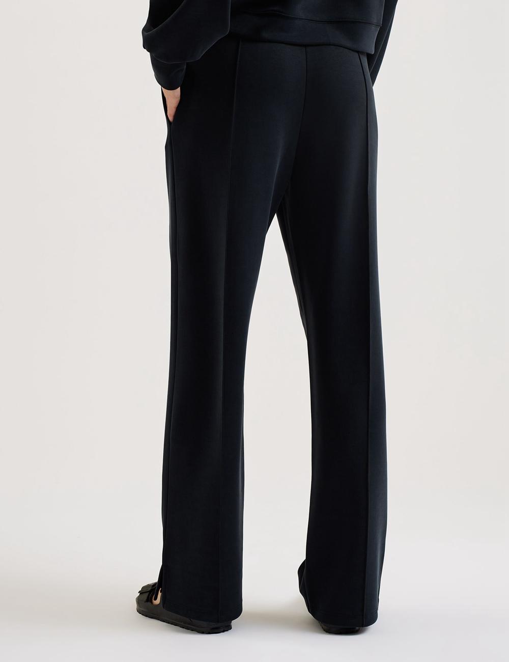 Ted Baker NOWELLL - Straight Leg Joggers With Split Hem ズボン レディース 黒 | Japan  ODZR-21679