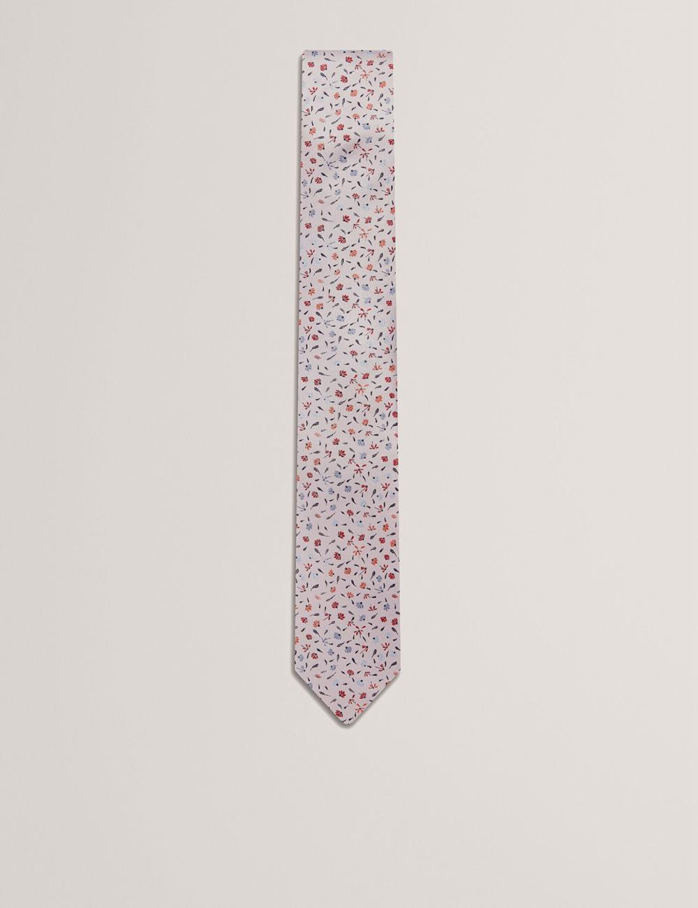Ted Baker ORSEA - Ditsy Petal Print Woven Silk ネクタイ メンズ ピンク | Japan  KTOM-16025