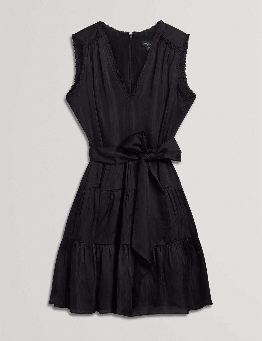 Ted Baker OTIANA - Sleeveless Waistred ミニドレス レディース 黒 | Japan  GJRU-39715