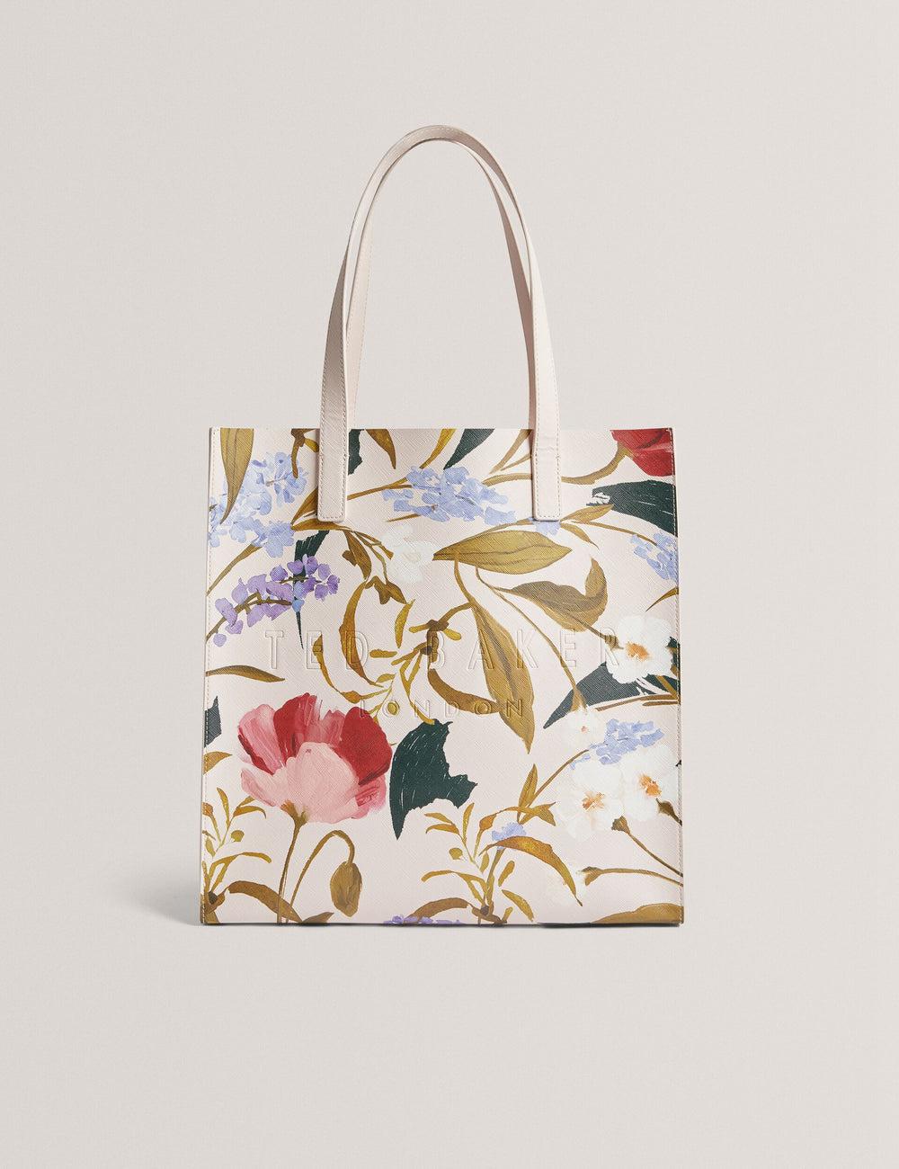 Ted Baker PALAMAA - Floral Print PU Leather Large トートバッグ レディース ピンク | Japan  ZWOE-43718