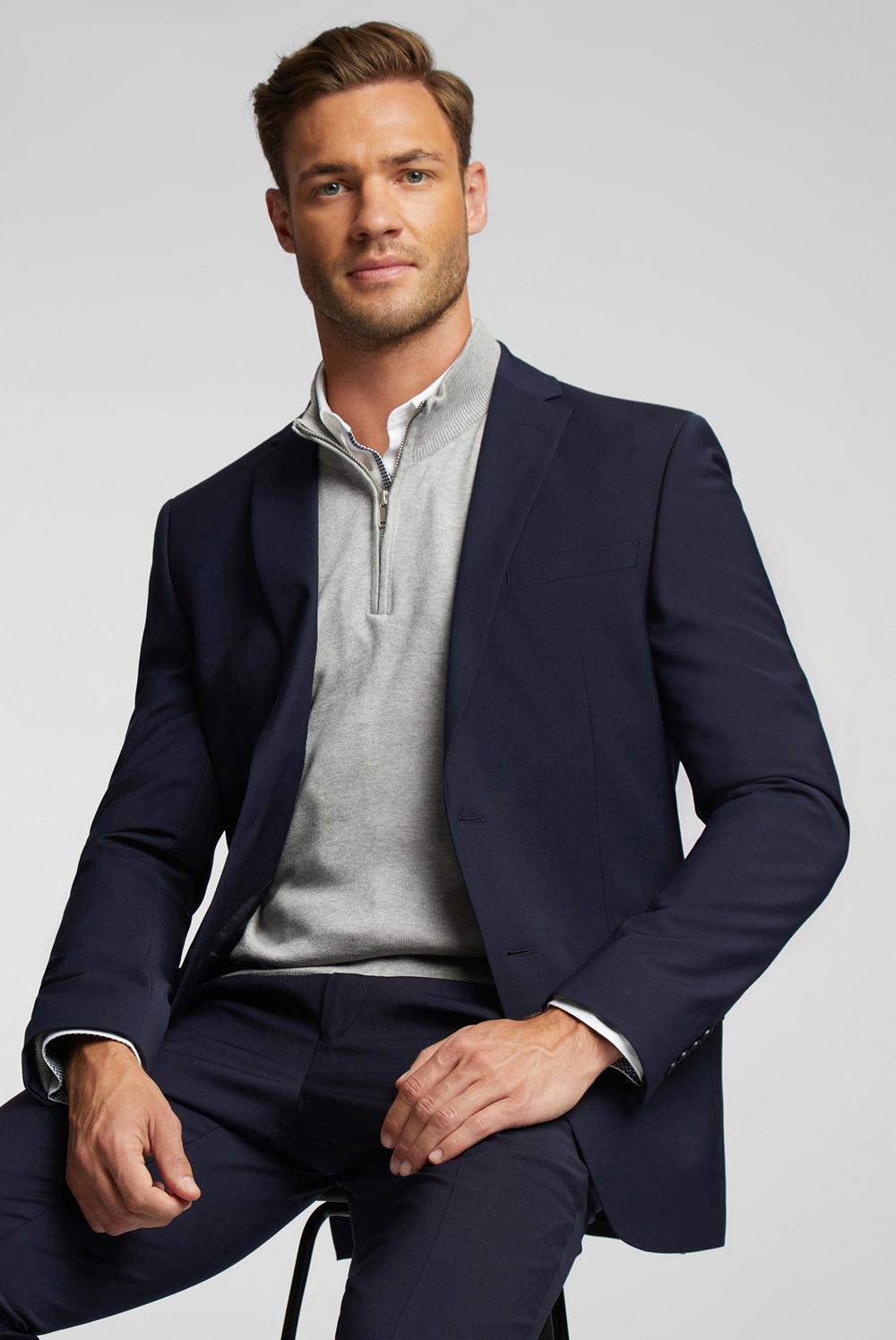 Ted Baker PANAMA - Wool Blend Slim Fit Suit ジャケット メンズ ネイビー | Japan  TPWO-01936