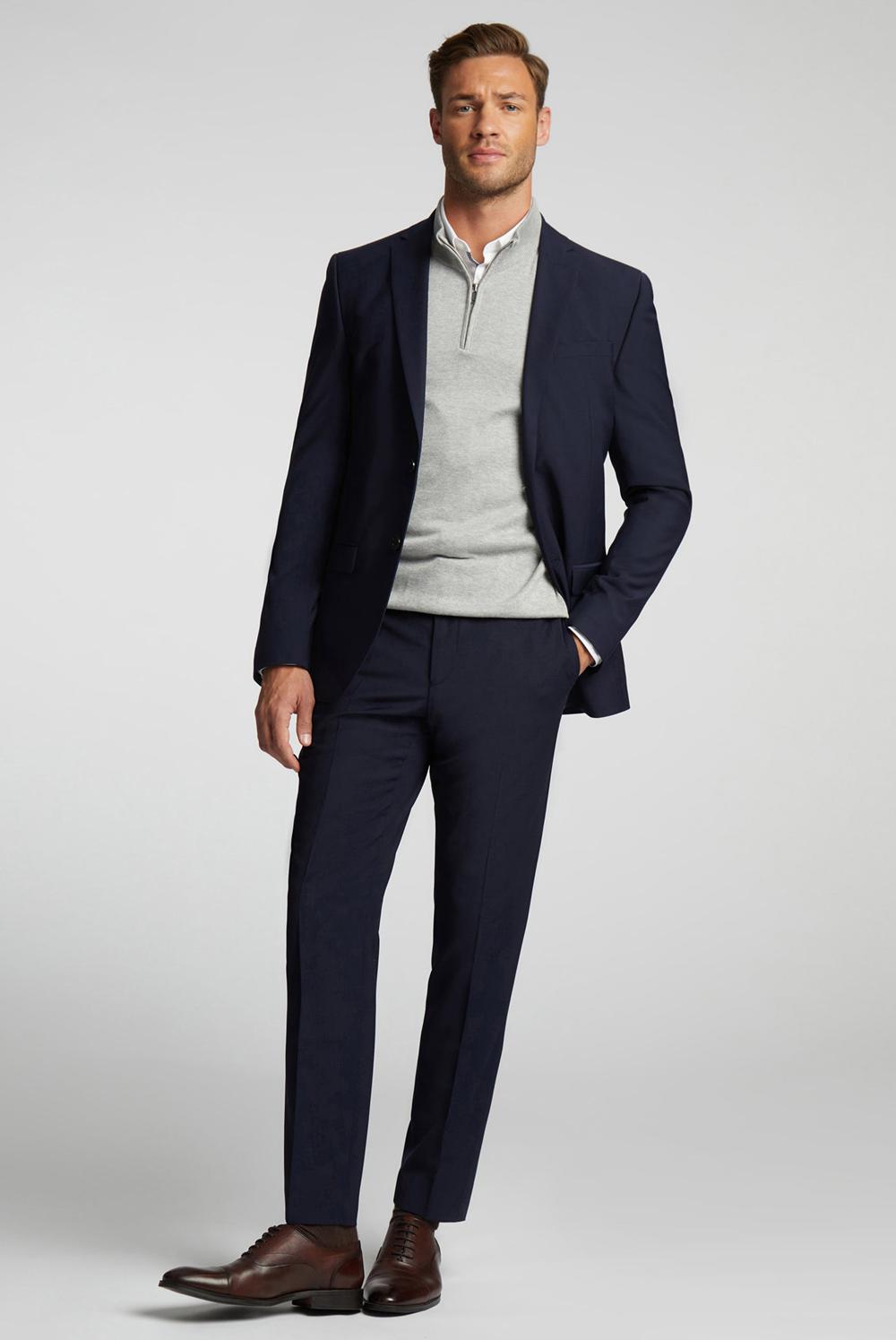 Ted Baker PANAMA - Wool Blend Slim Fit Suit ジャケット メンズ ネイビー | Japan  TPWO-01936