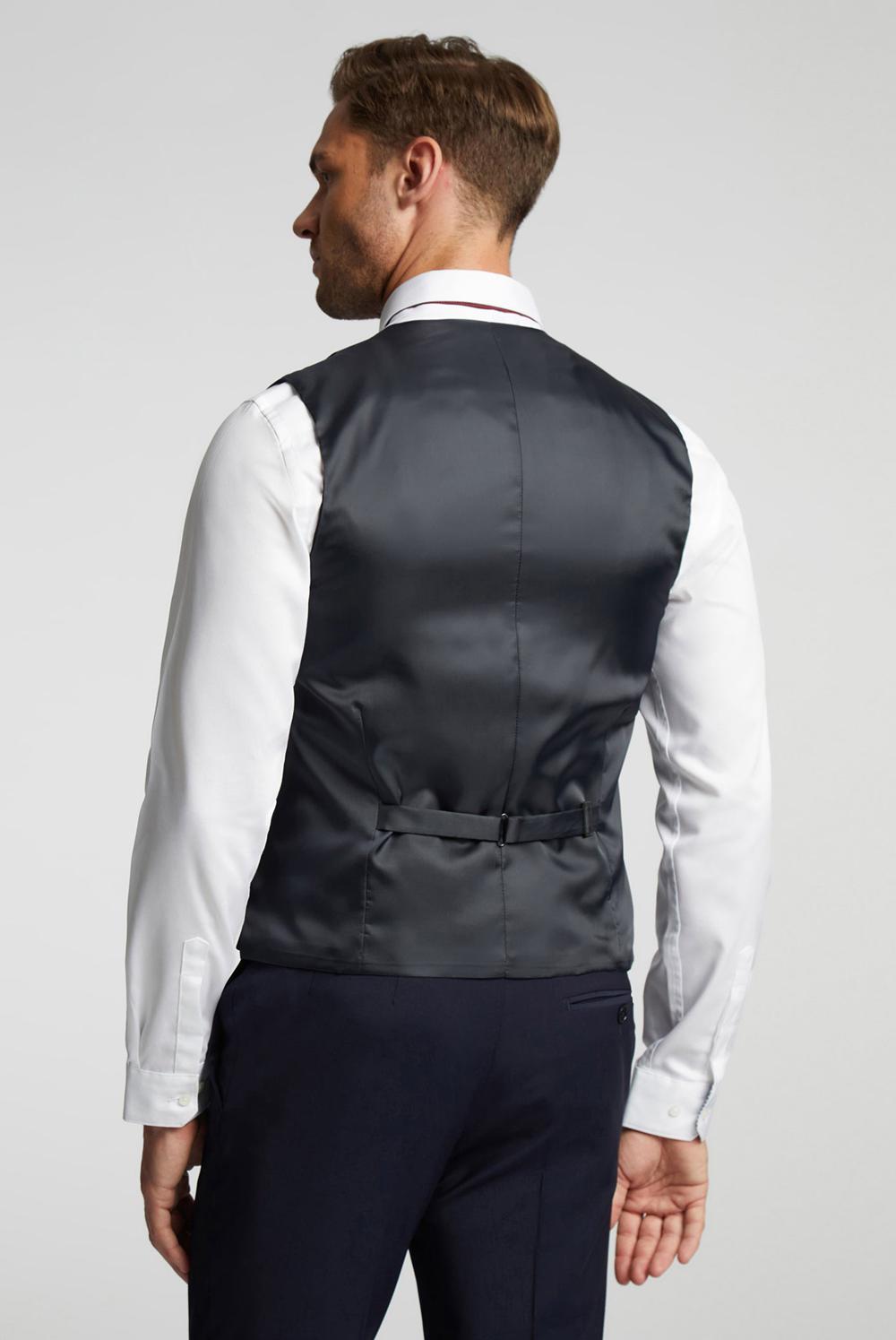 Ted Baker PANAMA - Wool Blend Slim Fit スーツチョッキ メンズ ネイビー | Japan  CODL-37890
