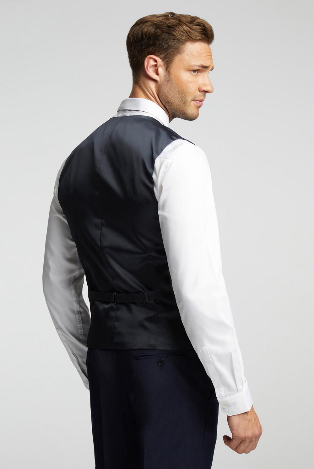 Ted Baker PANAMA - Wool Blend Slim Fit スーツチョッキ メンズ ネイビー | Japan  CODL-37890