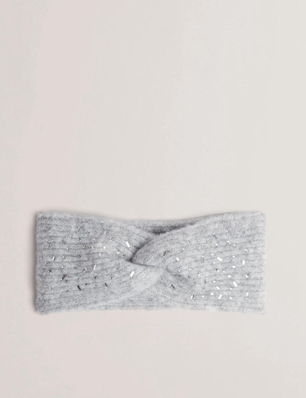 Ted Baker PENAOPA - Rhinestone Detail Knitted ヘッドバンド レディース グレー | Japan  LDUZ-92867