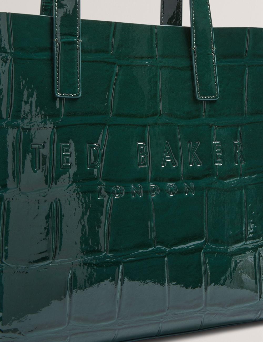 Ted Baker REPTCON - Croc Effect Small トートバッグ レディース 緑 | Japan  NFXH-12630