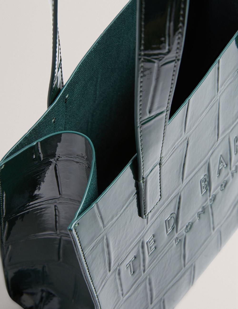 Ted Baker REPTCON - Croc Effect Small トートバッグ レディース 緑 | Japan  NFXH-12630