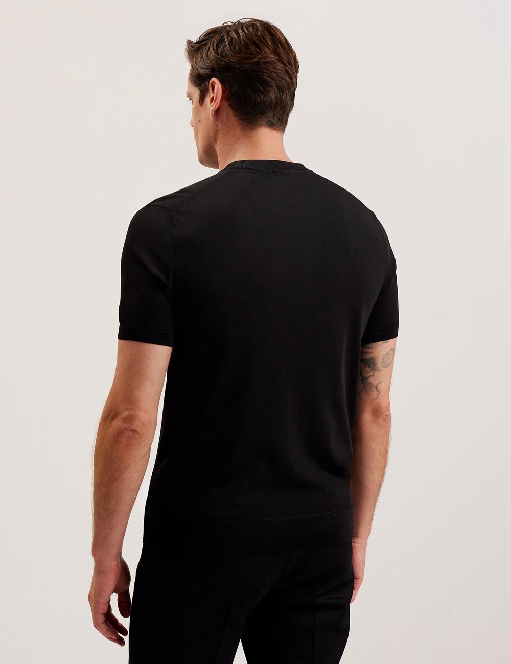 Ted Baker REYON - Rayon Crew Neck Short Sleeve Tシャツ メンズ 黒 | Japan  KZPT-92074