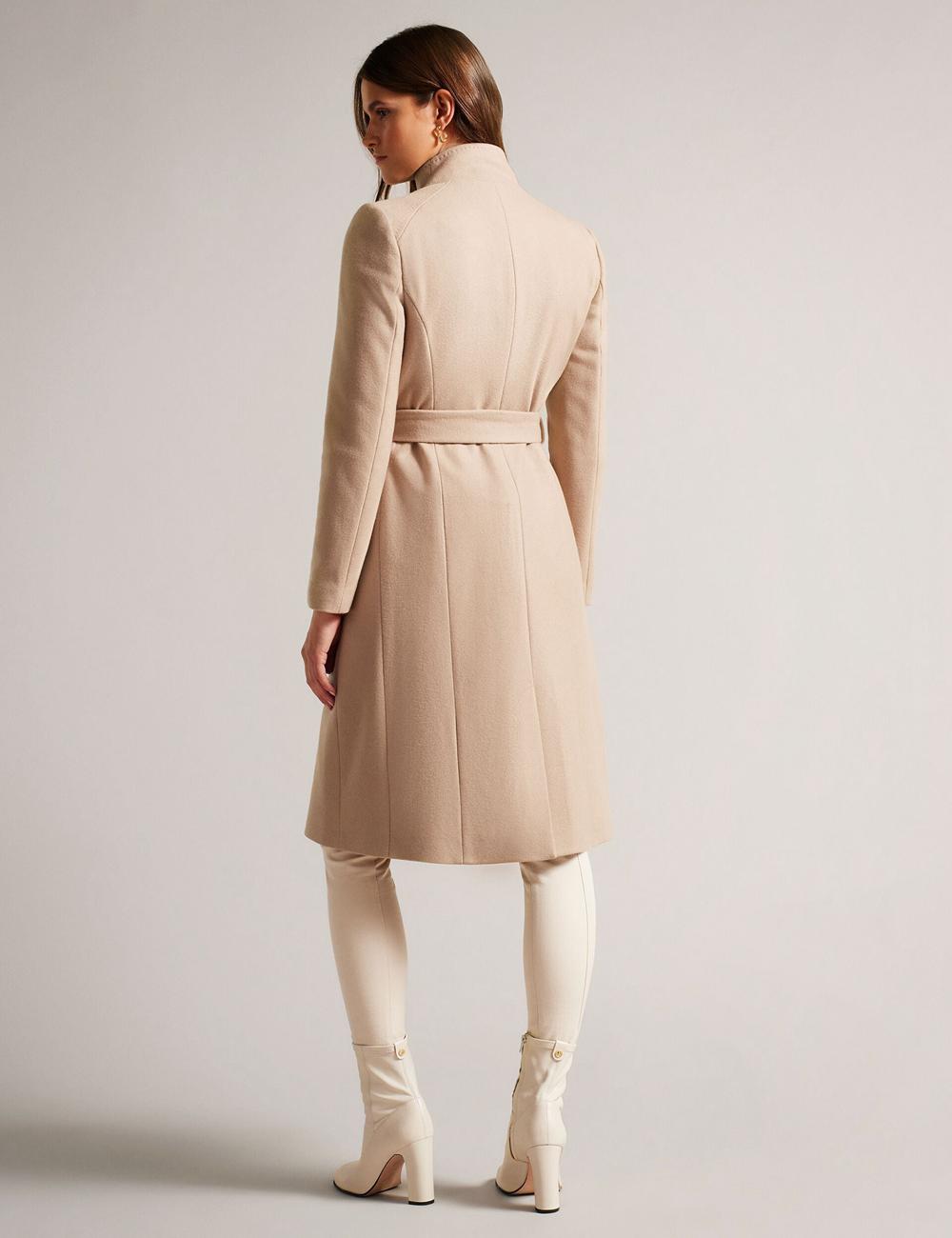 Ted Baker ROSE - Midi Length Belted Wool Wrap Coat ジャケット レディース Camel | Japan  ZJDK-57832