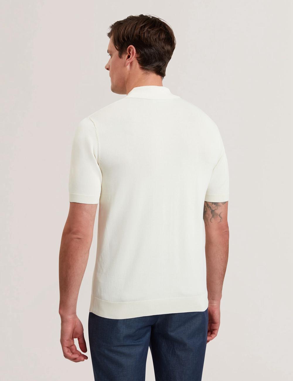 Ted Baker RUITS - Short Sleeve Floral Placement ポロシャツ メンズ Ecru | Japan  UWTO-89235