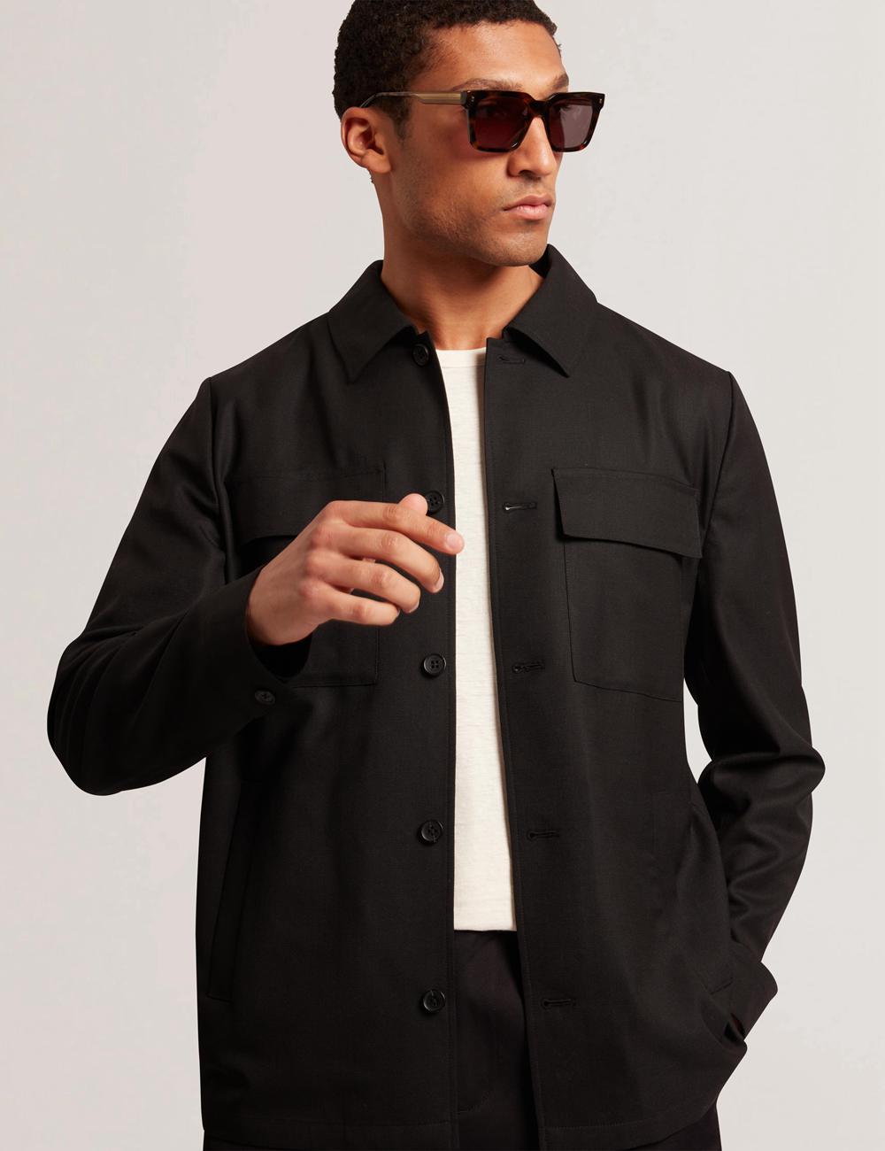 Ted Baker SELWYNJ - Lightweight Wool Blend ジャケット メンズ 黒 | Japan  BLWO-23198