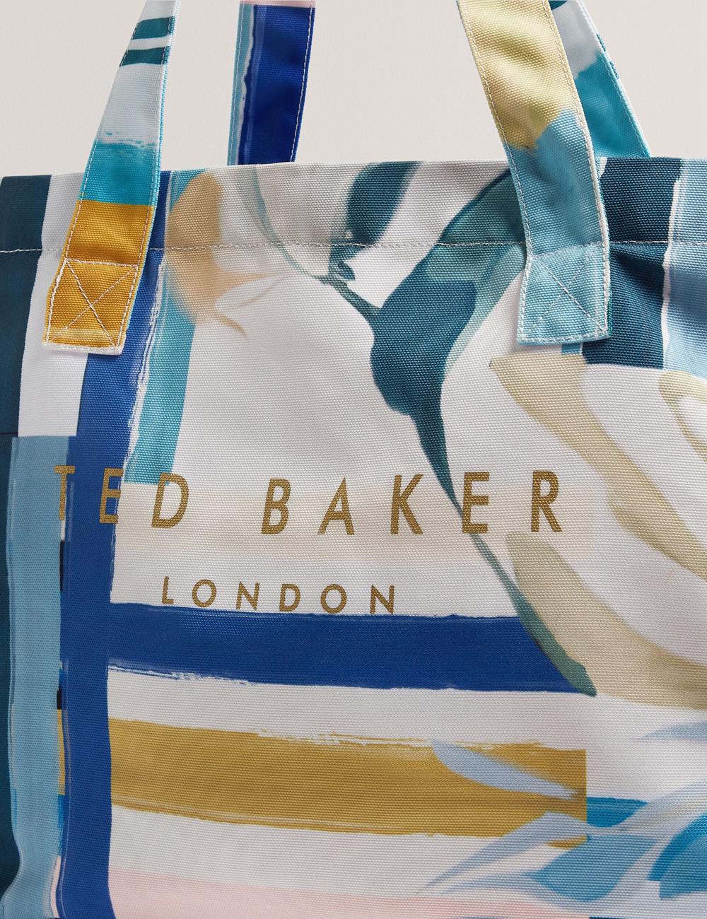 Ted Baker SHELYSS - Printed Beach & Flip Flops Set トートバッグ レディース 緑 | Japan  XNJY-90721