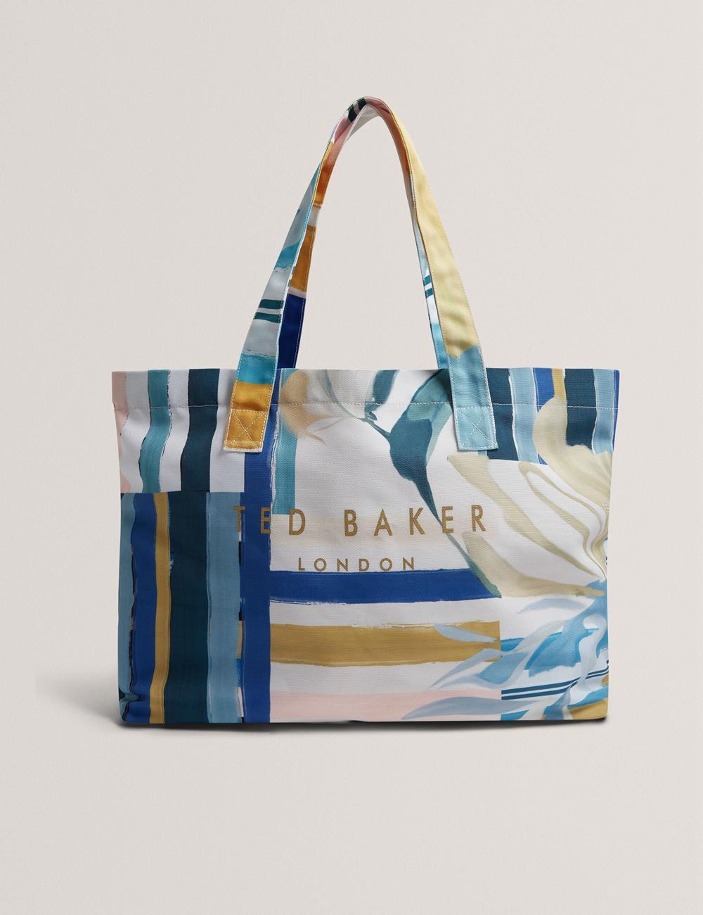Ted Baker SHELYSS - Printed Beach & Flip Flops Set トートバッグ レディース 緑 | Japan  XNJY-90721