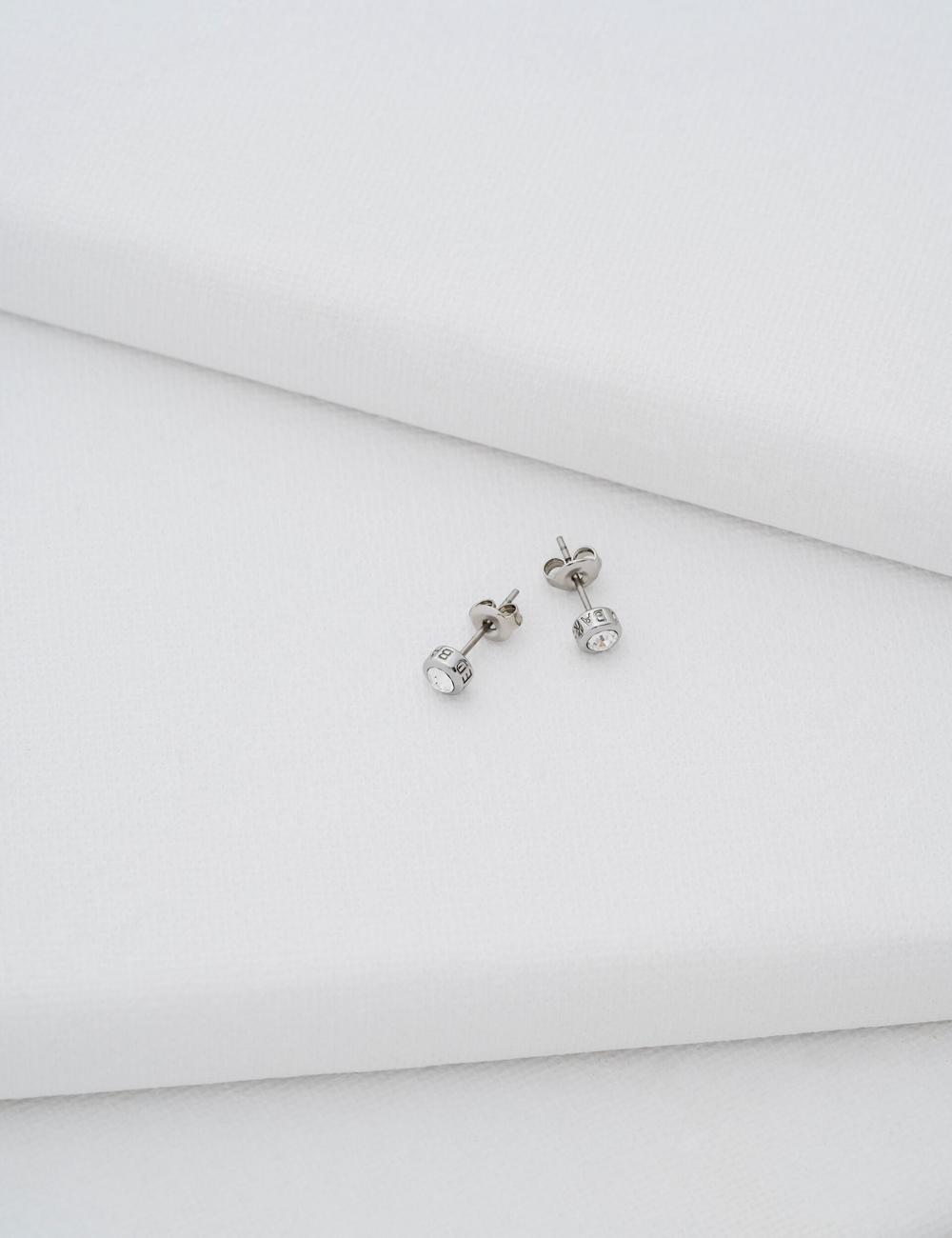 Ted Baker SINEE - Mini Crystal Stud ピアス レディース シルバー | Japan  VWXY-59721