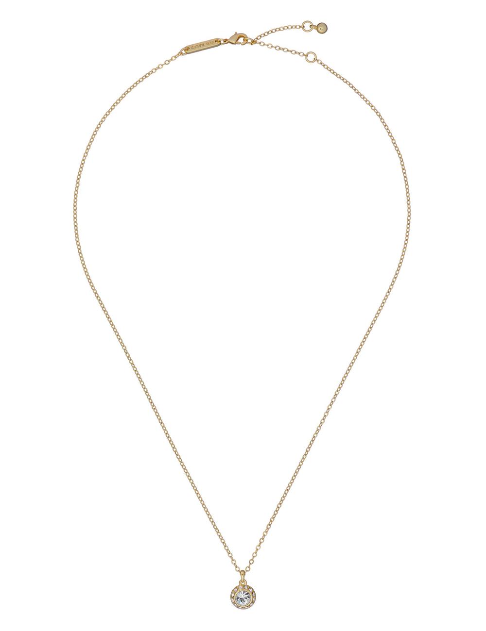 Ted Baker SOLTELL - Solitaire Sparkle Crystal Pendant ネックレス レディース ゴールド | Japan  GMEL-75612