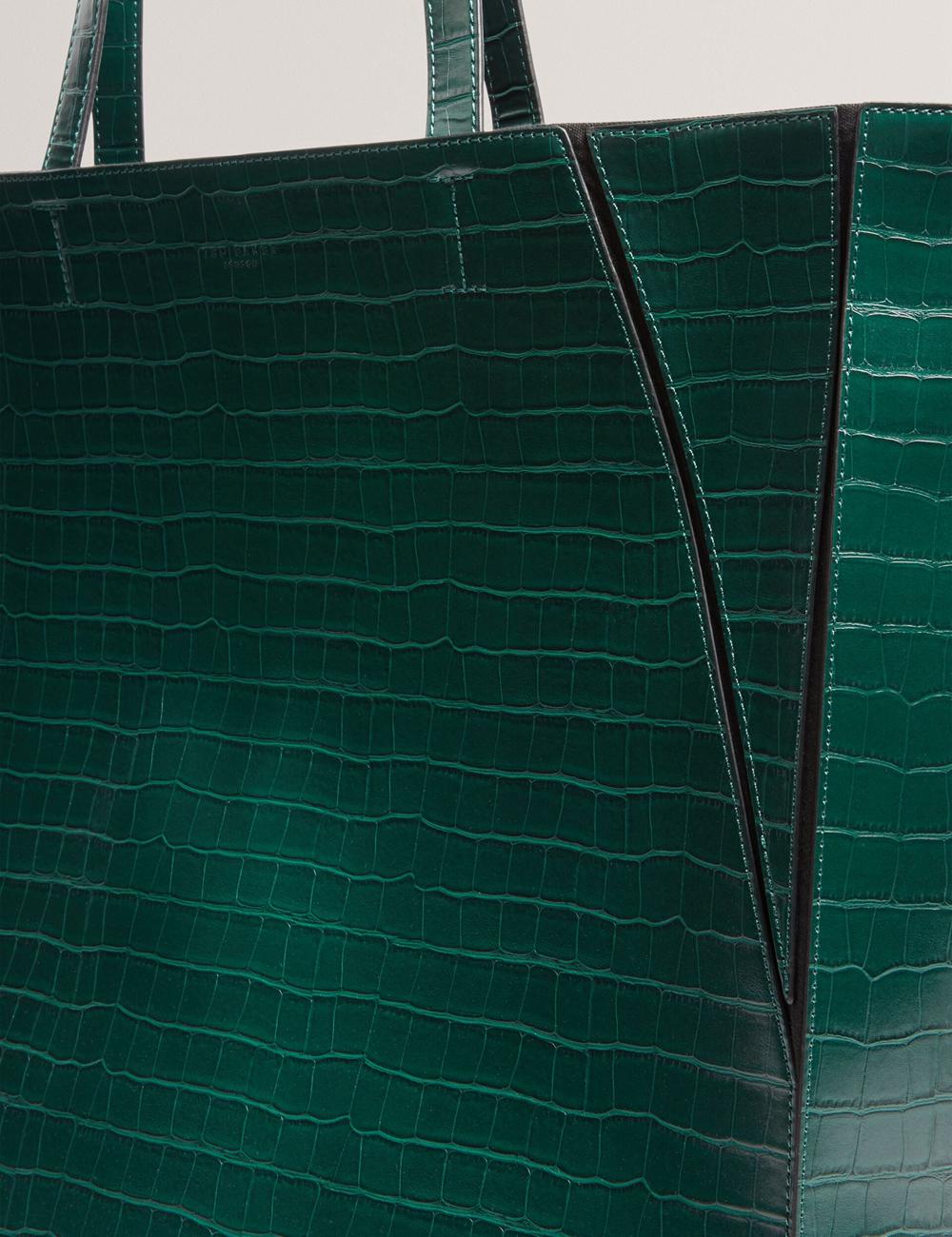 Ted Baker SOPHYNA - Croc Effect Folding Shopper ショッピングバッグ レディース 緑 | Japan  RVLH-54163