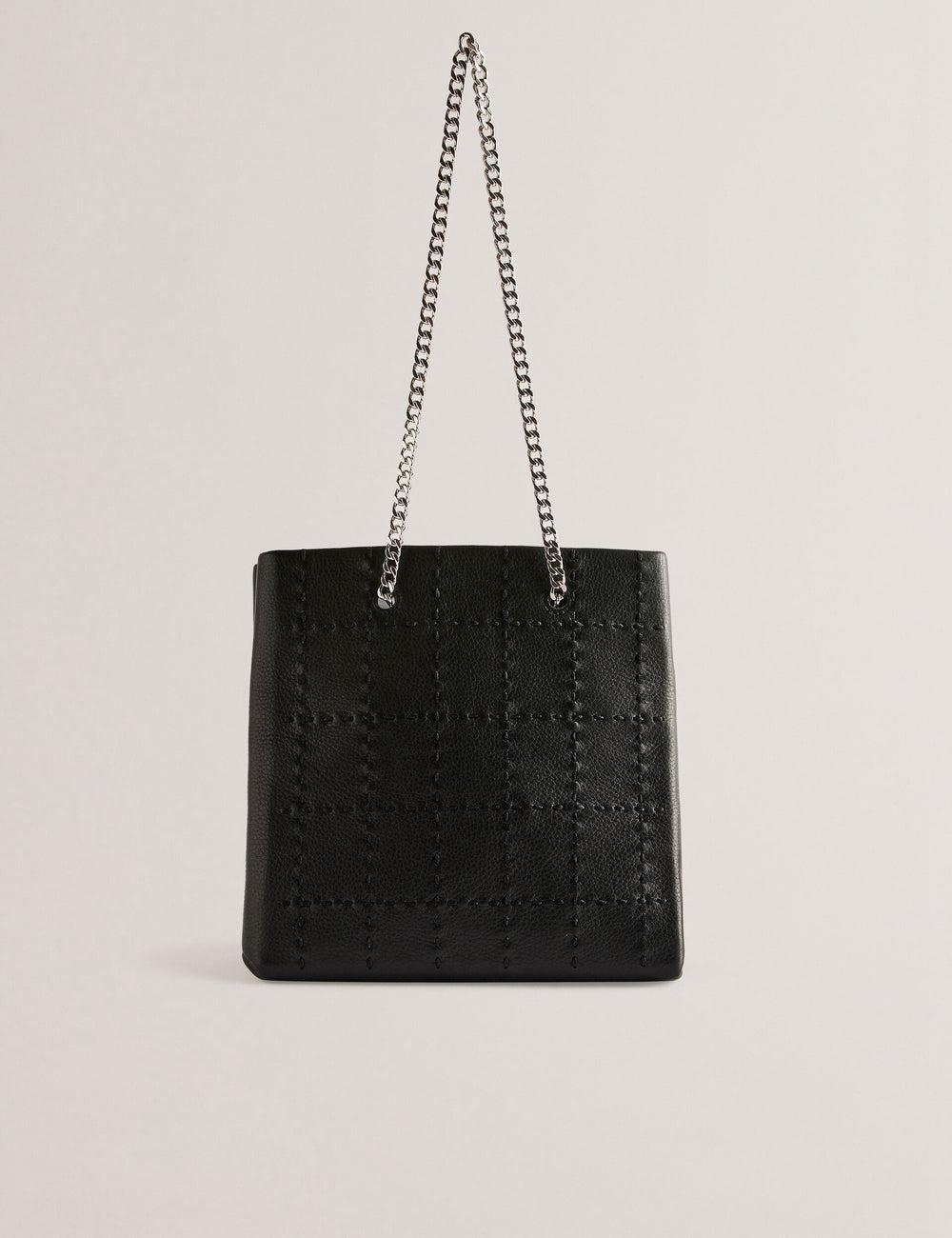Ted Baker STALIA - Stitch Detail Leather Small トートバッグ レディース 黒 | Japan  AQSO-14590
