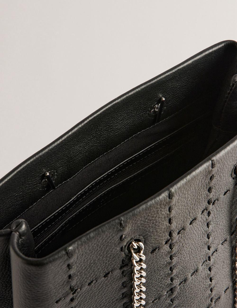 Ted Baker STALIA - Stitch Detail Leather Small トートバッグ レディース 黒 | Japan  AQSO-14590