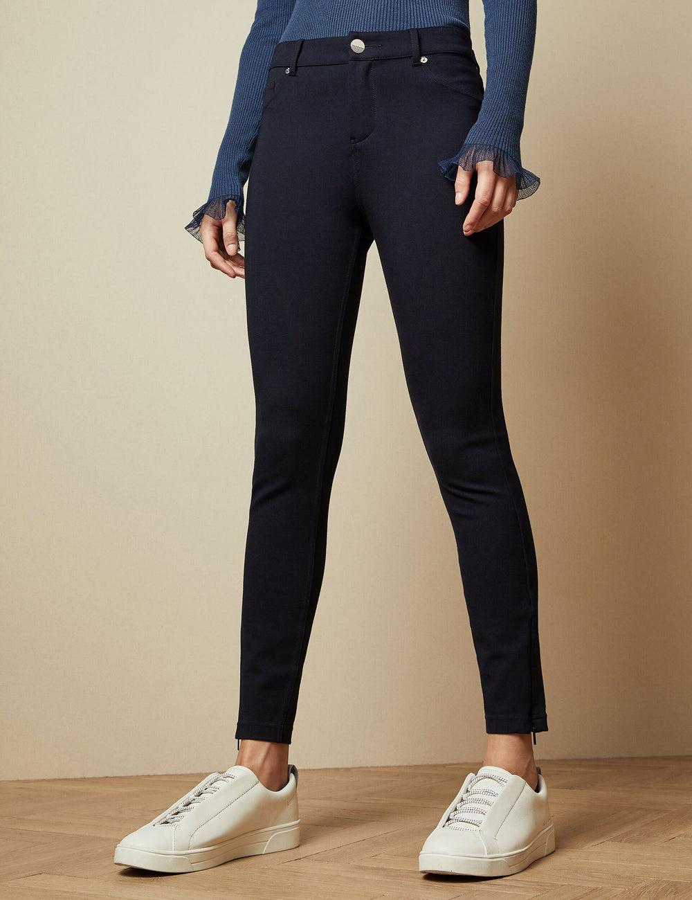 Ted Baker STRENTI - Skinny Fit Zip Cuff ズボン レディース 青 | Japan  MAZK-56310