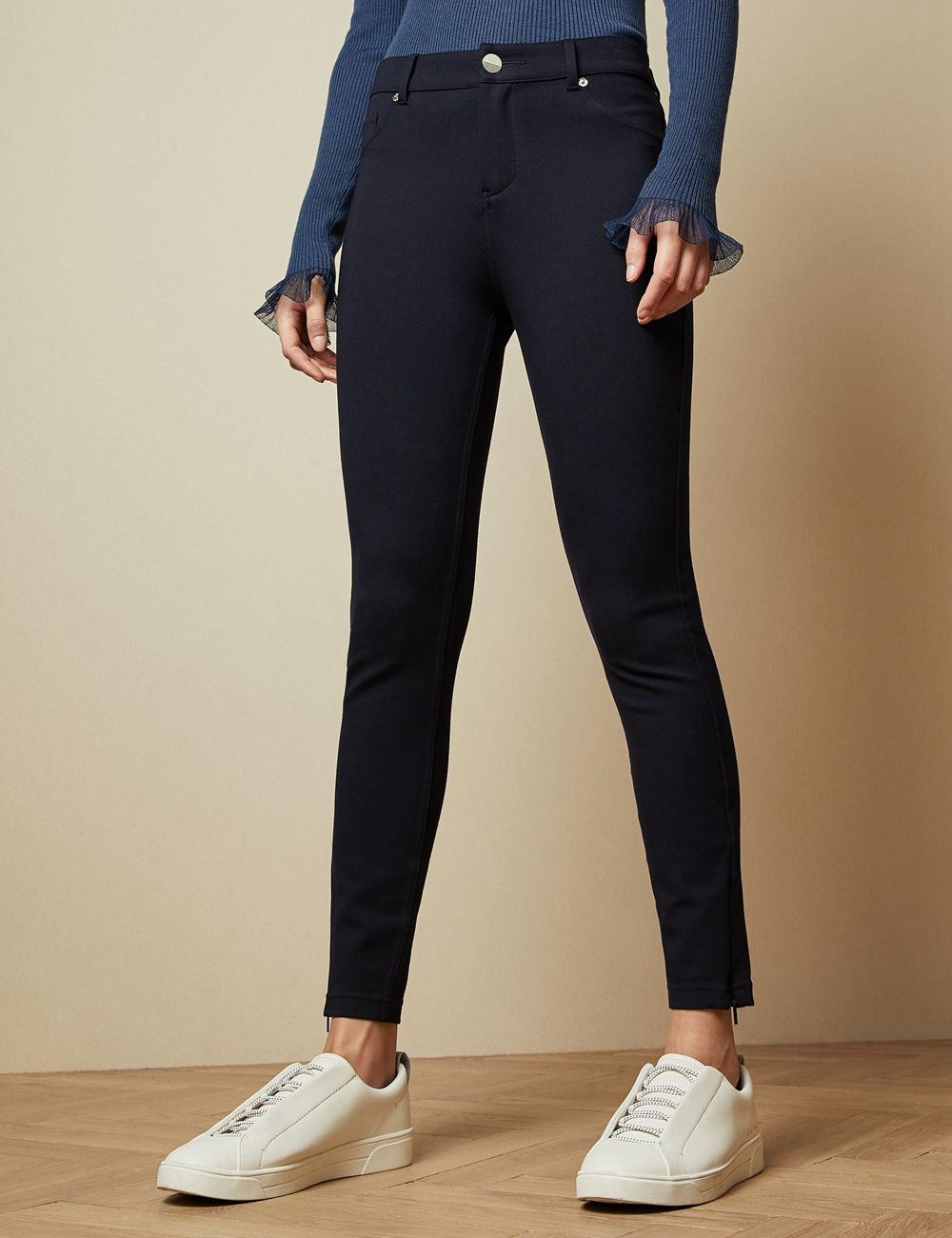 Ted Baker STRENTI - Skinny Fit Zip Cuff ズボン レディース 青 | Japan  MAZK-56310