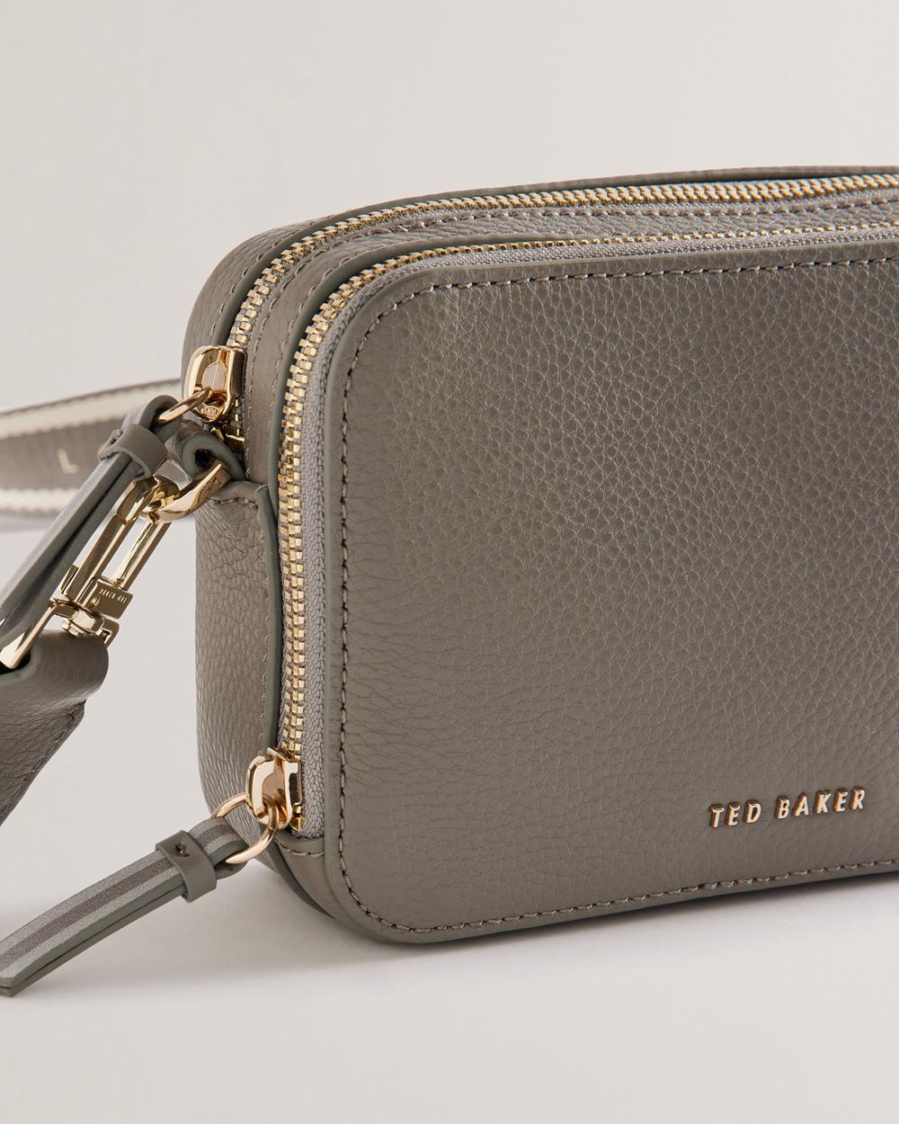 Ted Baker STUNNA - Mini Leather Crossbody Camera ショルダーバッグ レディース グレー | Japan  BWRC-02856