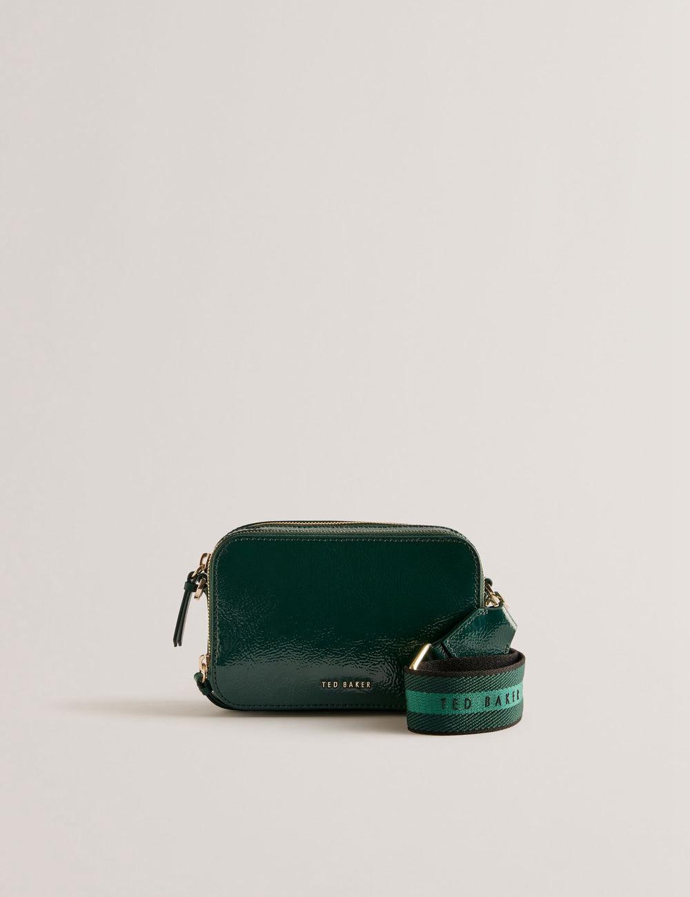 Ted Baker STUNWA - Patent Leather Webbing Camera カメラバッグ レディース 緑 | Japan  QBND-01258