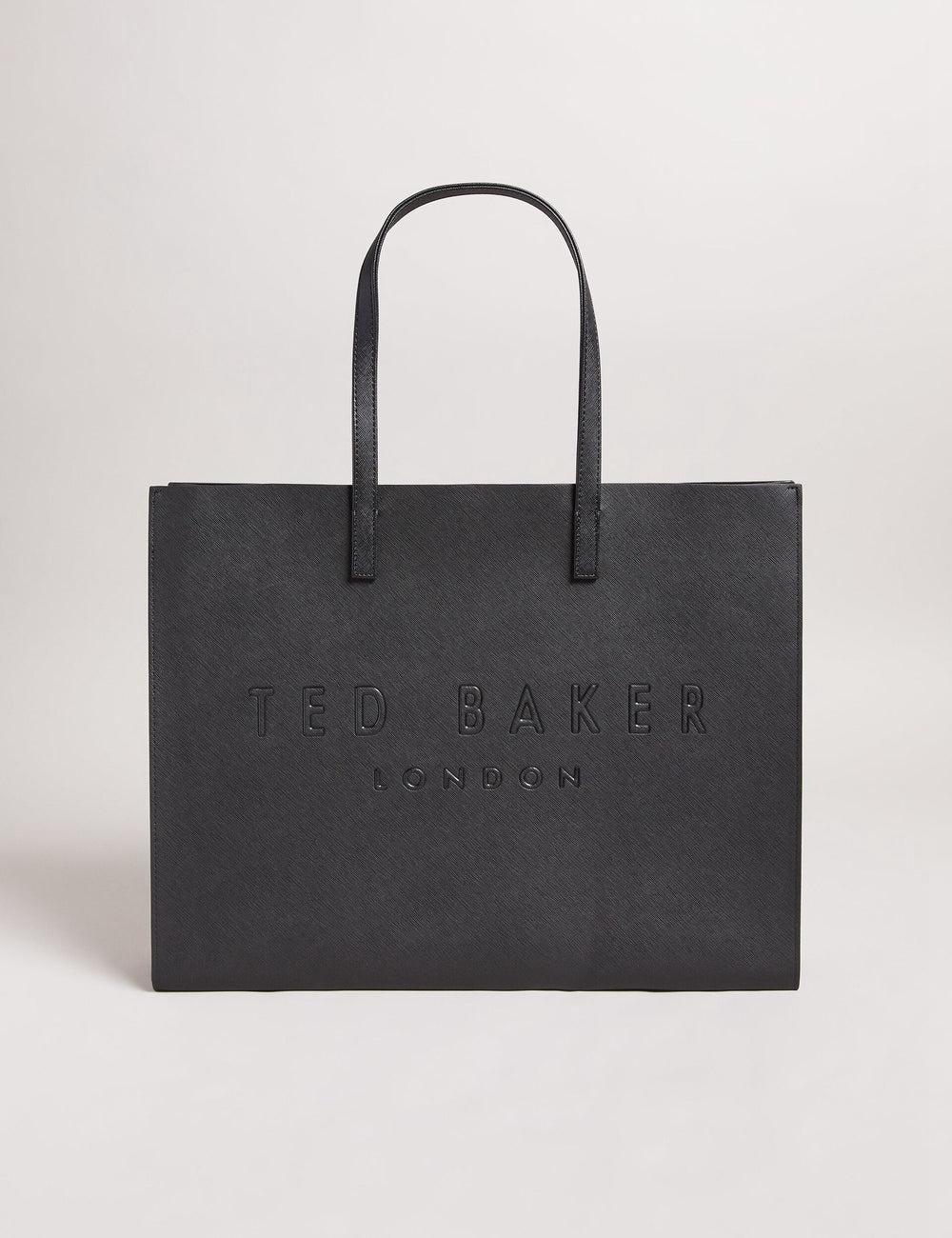 Ted Baker SUKICON - Textured Faux Leather Icon トートバッグ レディース 黒 | Japan  ZXRH-25640