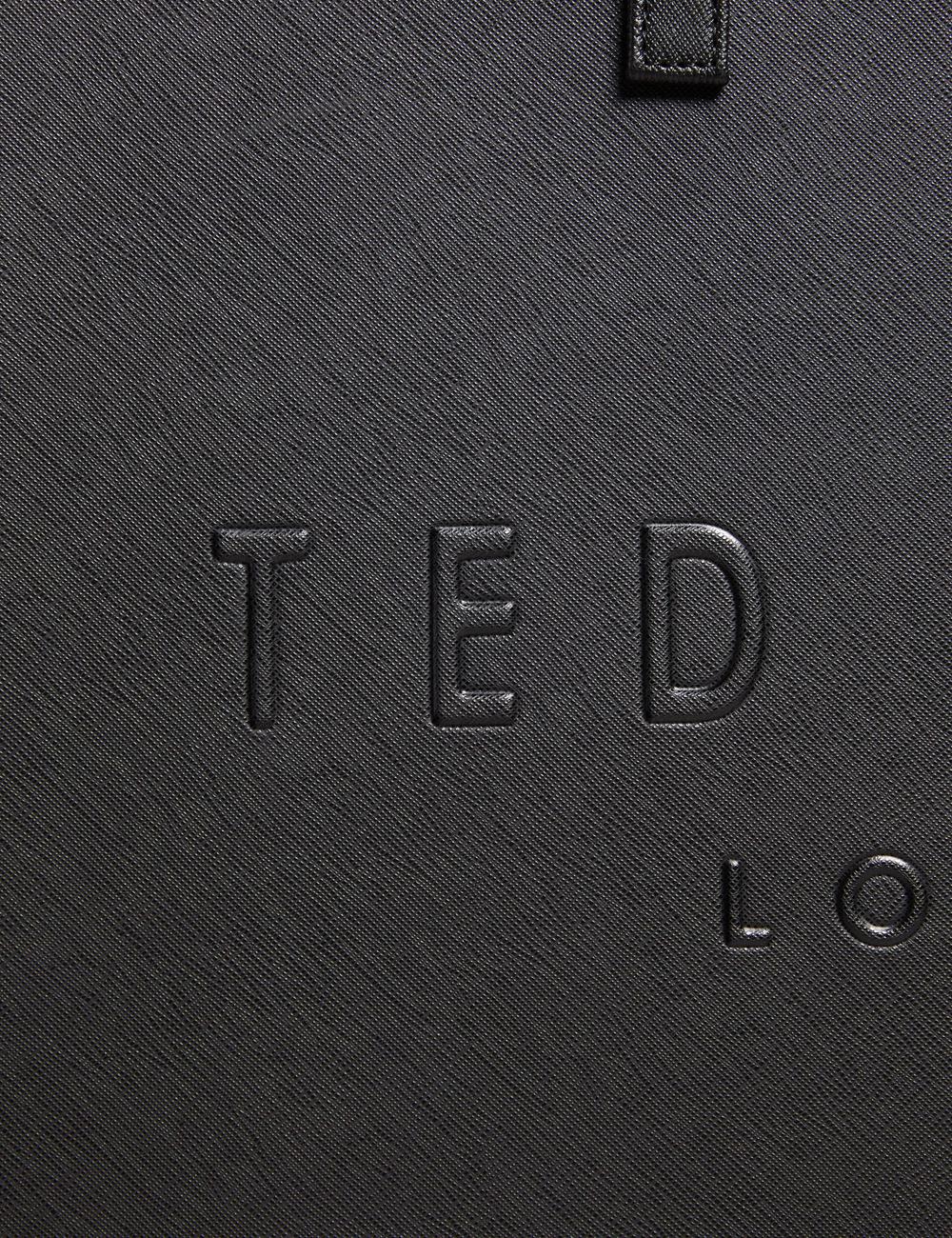 Ted Baker SUKICON - Textured Faux Leather Icon トートバッグ レディース 黒 | Japan  ZXRH-25640