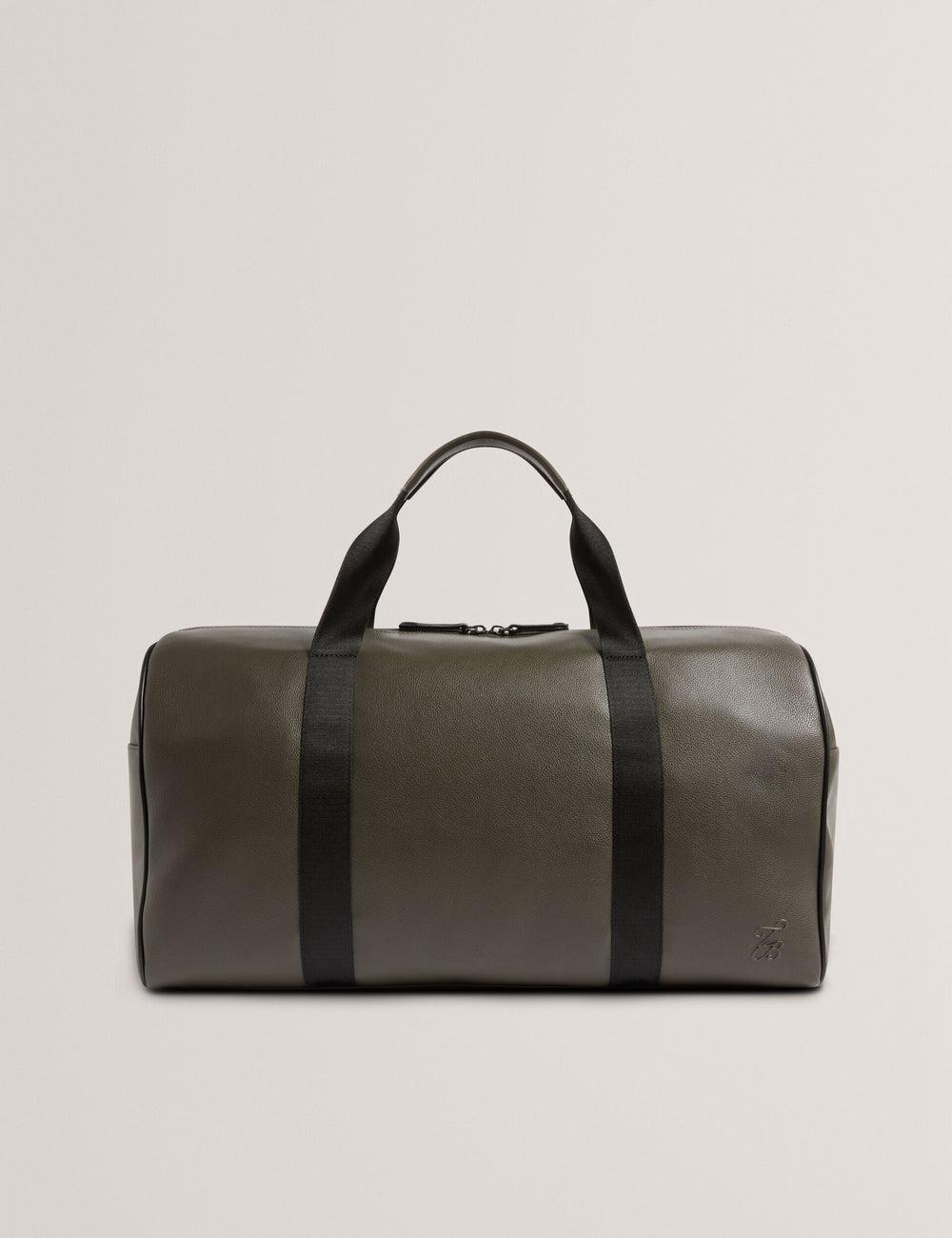 Ted Baker TAISON - Pebbled Faux Leather Holdall Bags メンズ カーキ | Japan  KTOF-50423