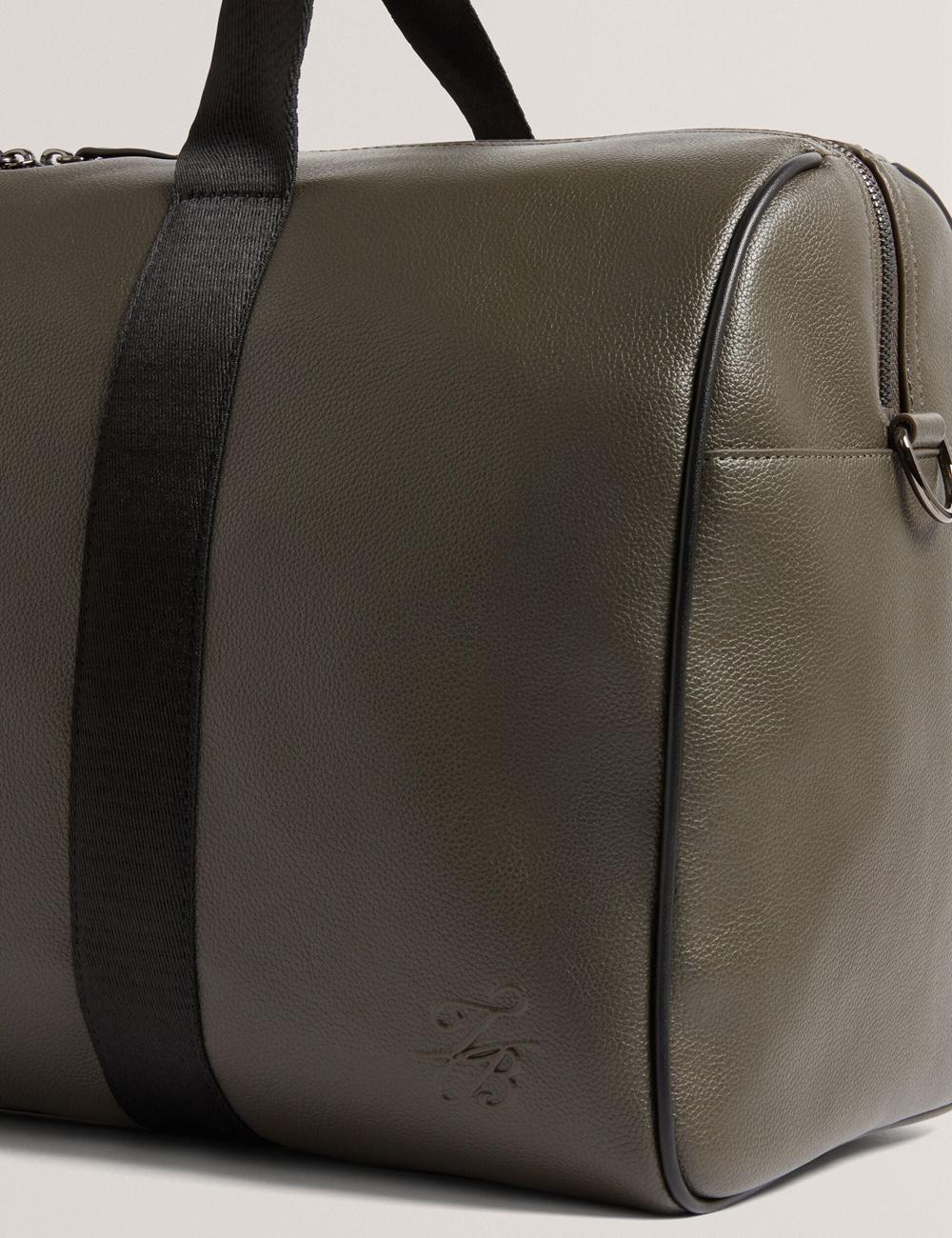 Ted Baker TAISON - Pebbled Faux Leather Holdall Bags メンズ カーキ | Japan  KTOF-50423