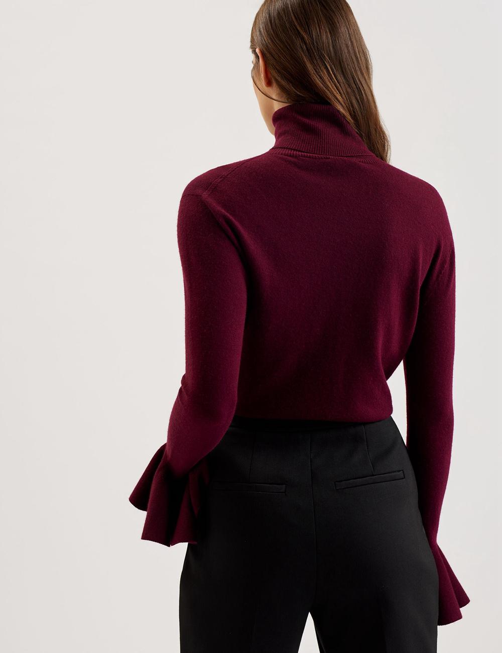 Ted Baker TAMSENN - Roll Neck Wool Cashmere ジャンパー レディース 赤 | Japan  BOJR-73249