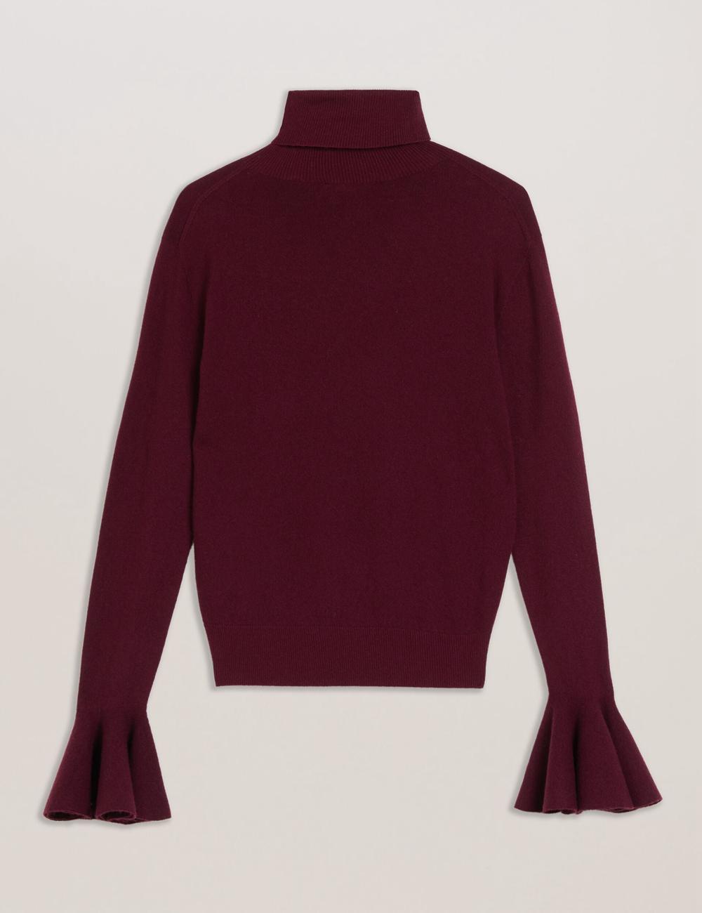 Ted Baker TAMSENN - Roll Neck Wool Cashmere ジャンパー レディース 赤 | Japan  BOJR-73249