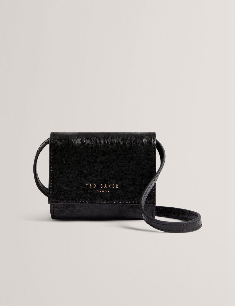 Ted Baker TAMZIEE - Leather Crossbody Card Holder クロスボディバッグ レディース 黒 | Japan  KOUT-34078