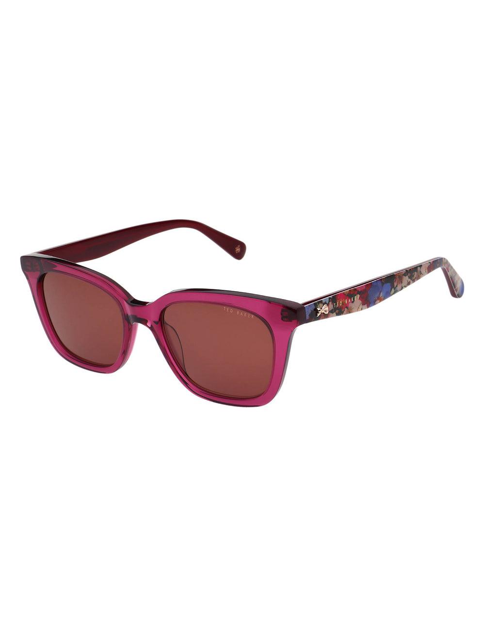 Ted Baker TYDE - Square Cat Eye Print Detail サングラス レディース Raspberry | Japan  LAKW-74893