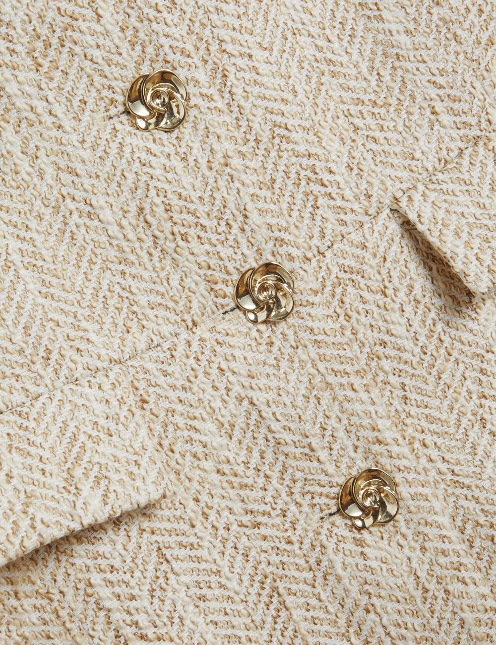 Ted Baker VULPAW - Boucle Herringbone Fitted スーツチョッキ レディース Ivory | Japan  DWEN-17583