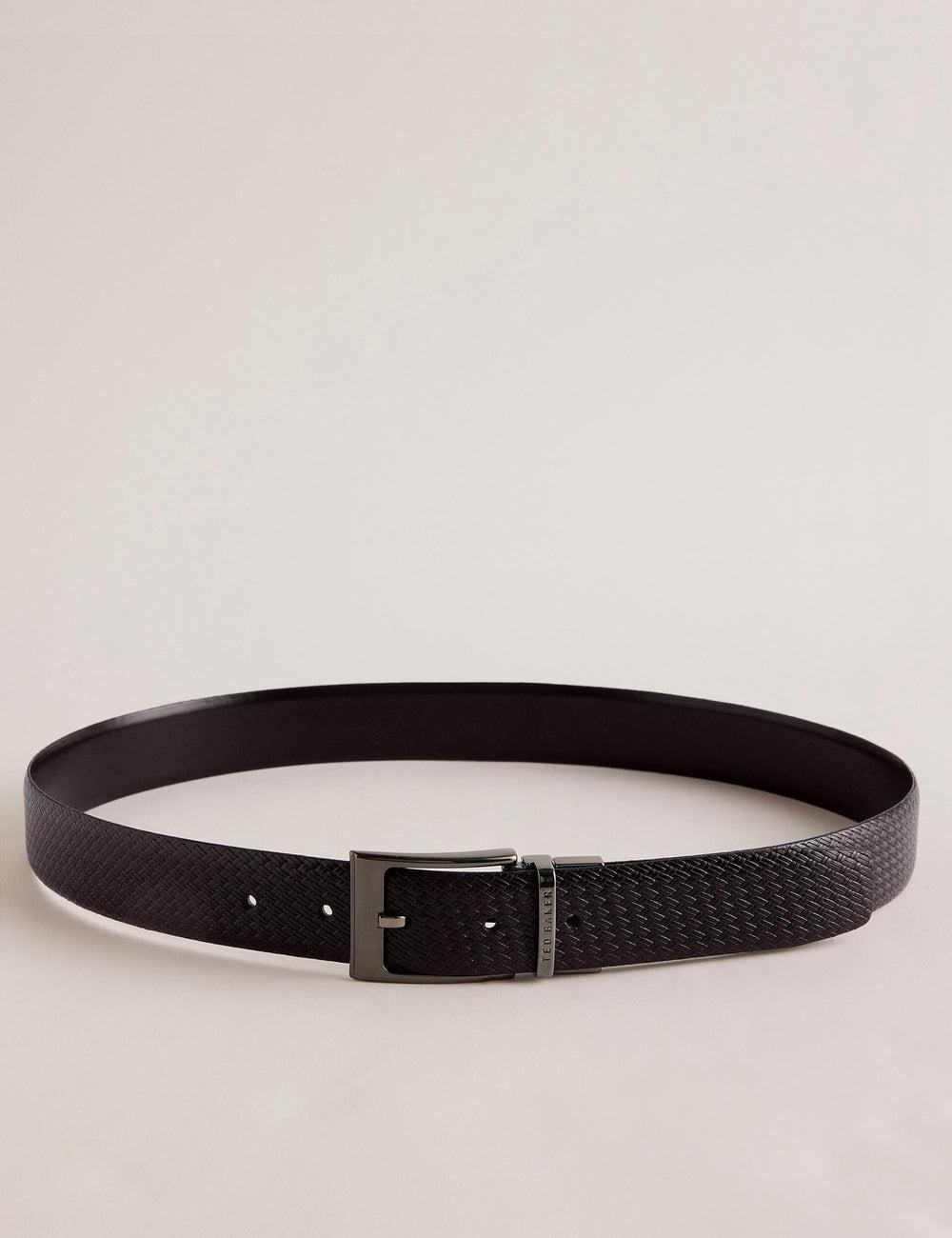 Ted Baker WAIDE - Woven Texture Leather ベルト メンズ ブラウン | Japan  XHFO-59307