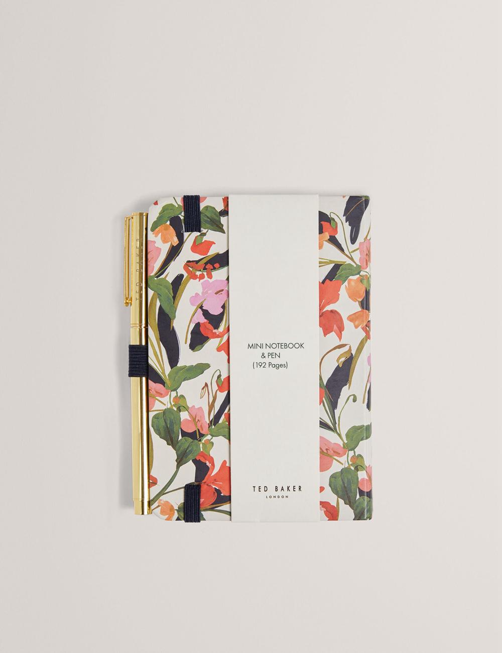 Ted Baker WHINNA - Floral Print A6 Notebook & Pen Stationary レディース 白 | Japan  KWBU-72591