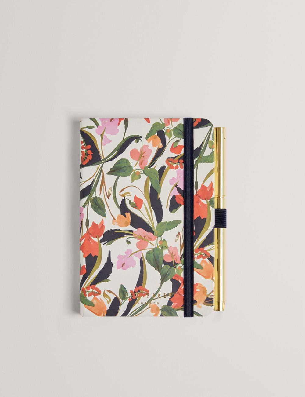 Ted Baker WHINNA - Floral Print A6 Notebook & Pen Stationary レディース 白 | Japan  KWBU-72591