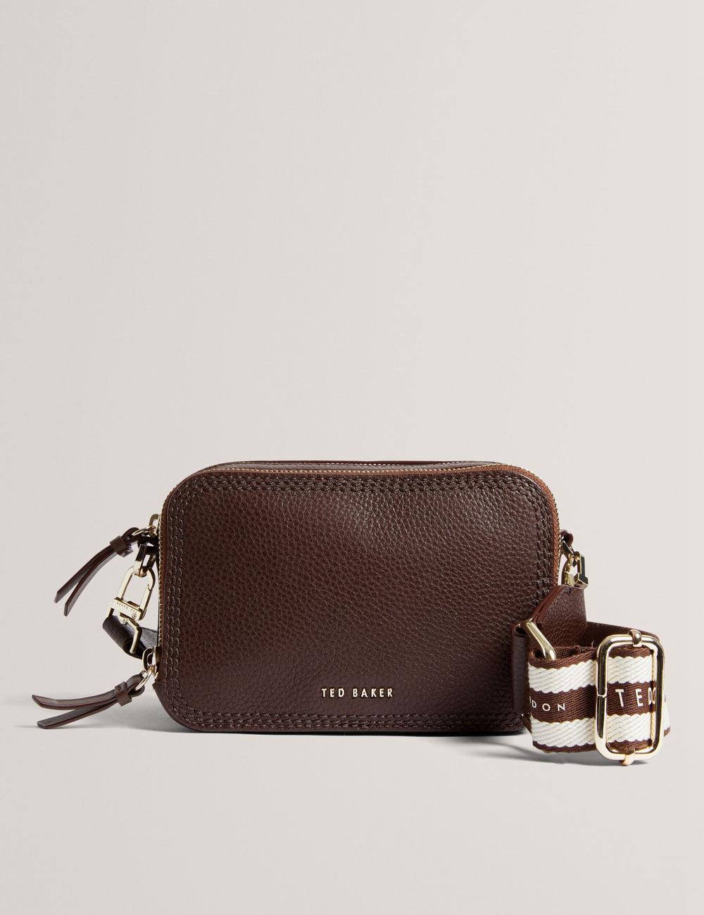 Ted Baker WILLSA - Branded Webbing Mini Leather Camera カメラバッグ レディース ブラウン | Japan  BZKA-29374