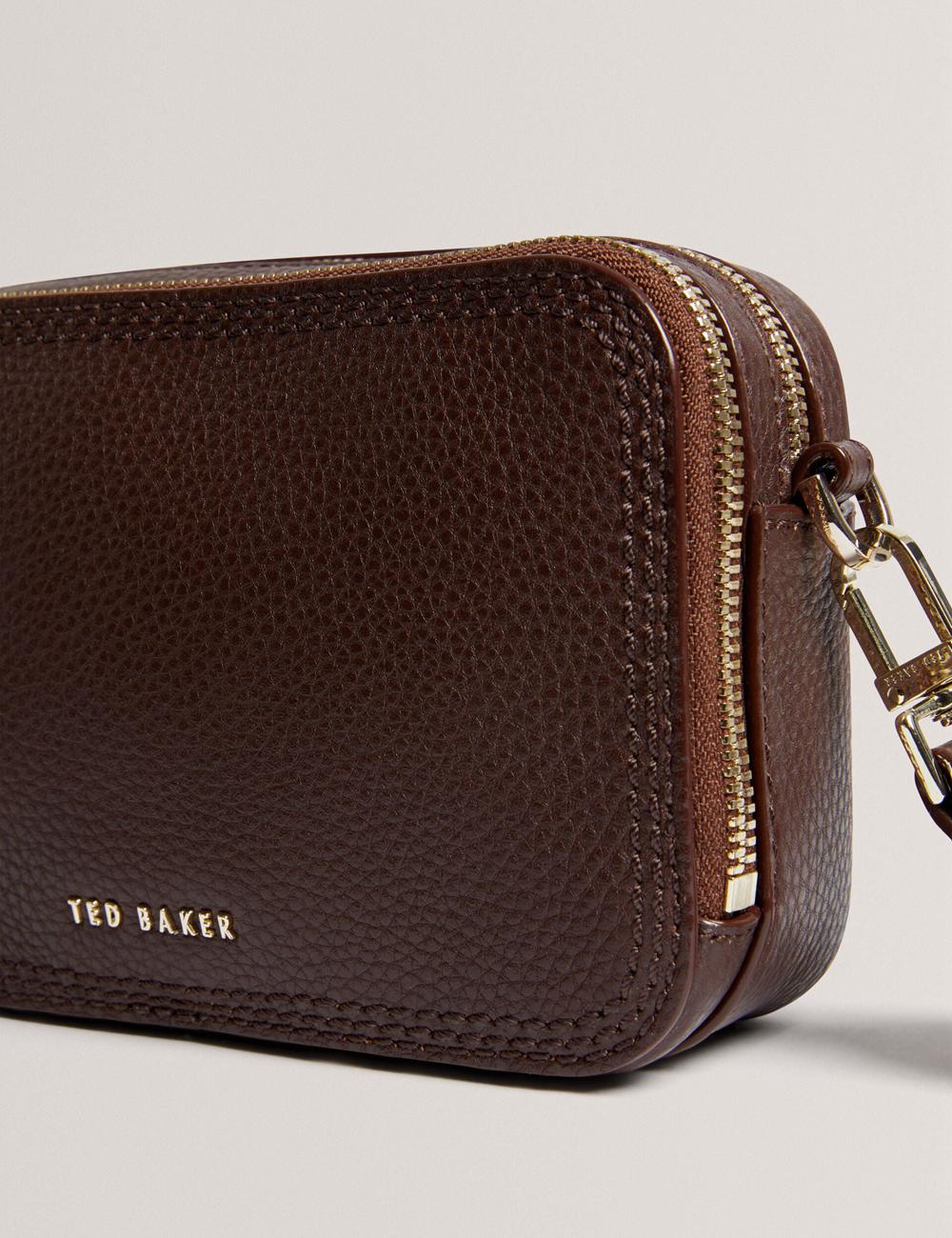 Ted Baker WILLSA - Branded Webbing Mini Leather Camera カメラバッグ レディース ブラウン | Japan  BZKA-29374