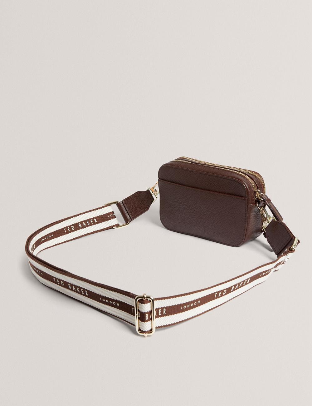 Ted Baker WILLSA - Branded Webbing Mini Leather Camera カメラバッグ レディース ブラウン | Japan  BZKA-29374